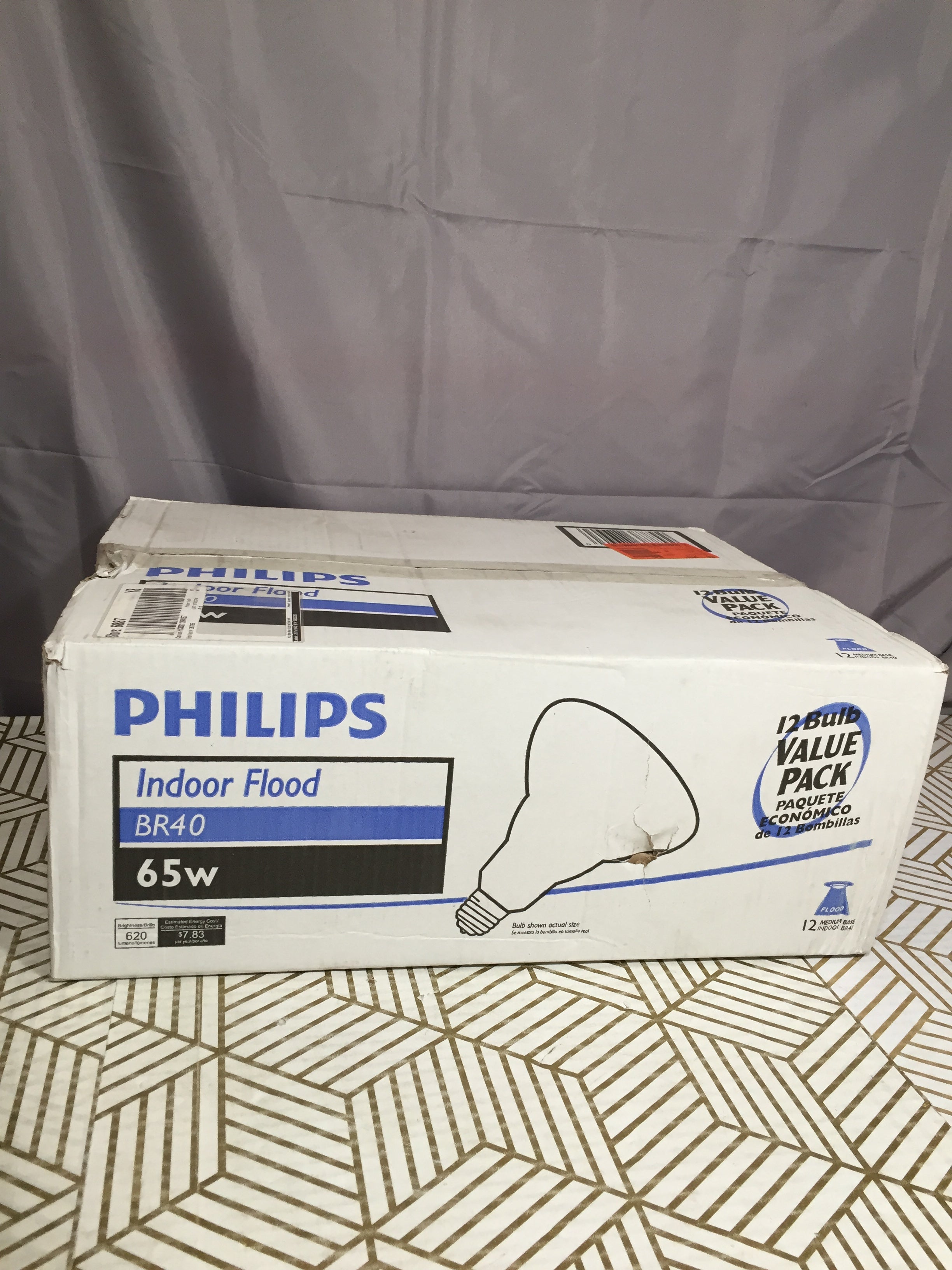 Philips Flood Light Bulb BR40 Non-Dimmable Soft White Light 65W (12 Pack) *NEW* (8171086086382)