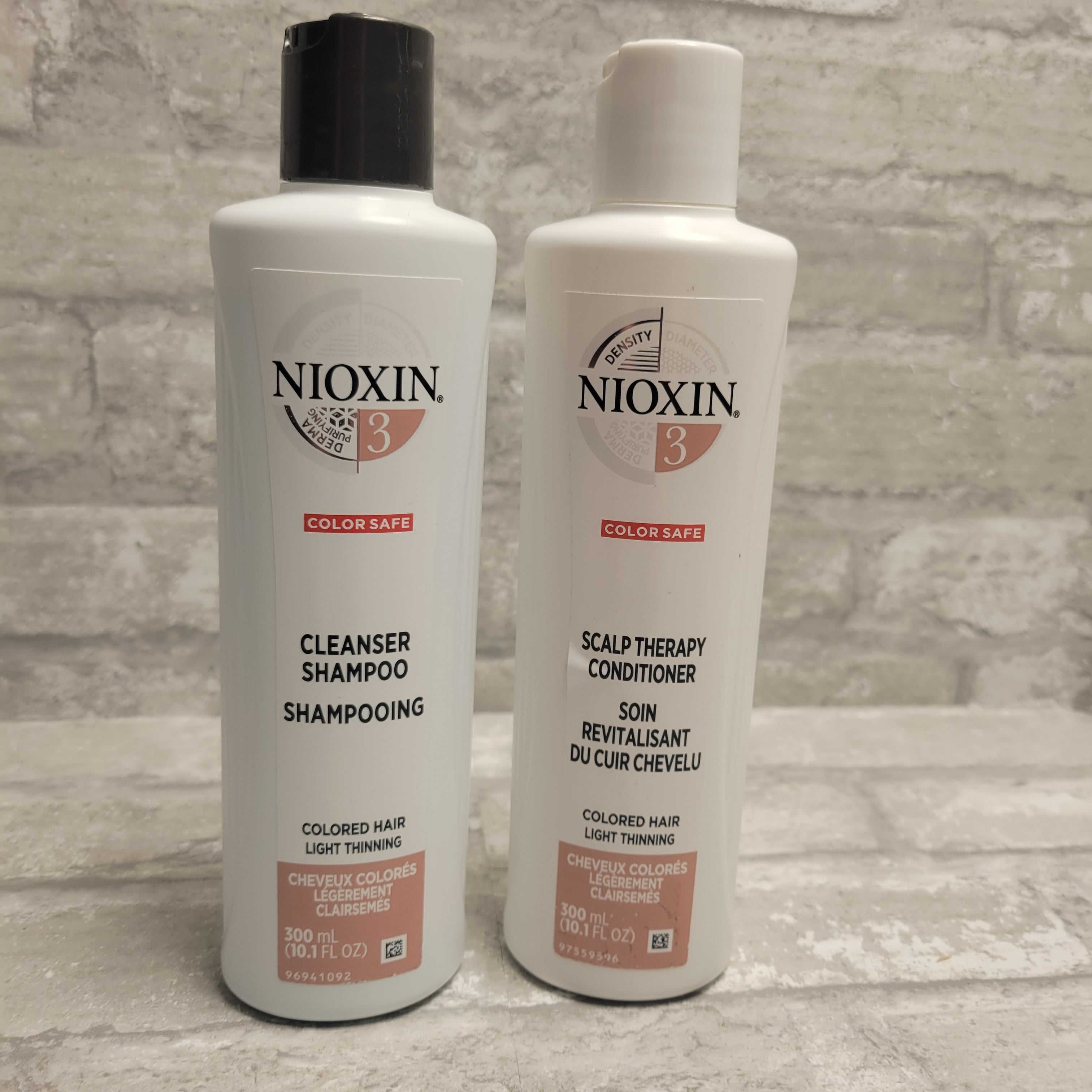 NIOXIN System 3 Shampoo & Conditioner for Colored Light Thinning Hair 10.1 FlOz (8070391529710)