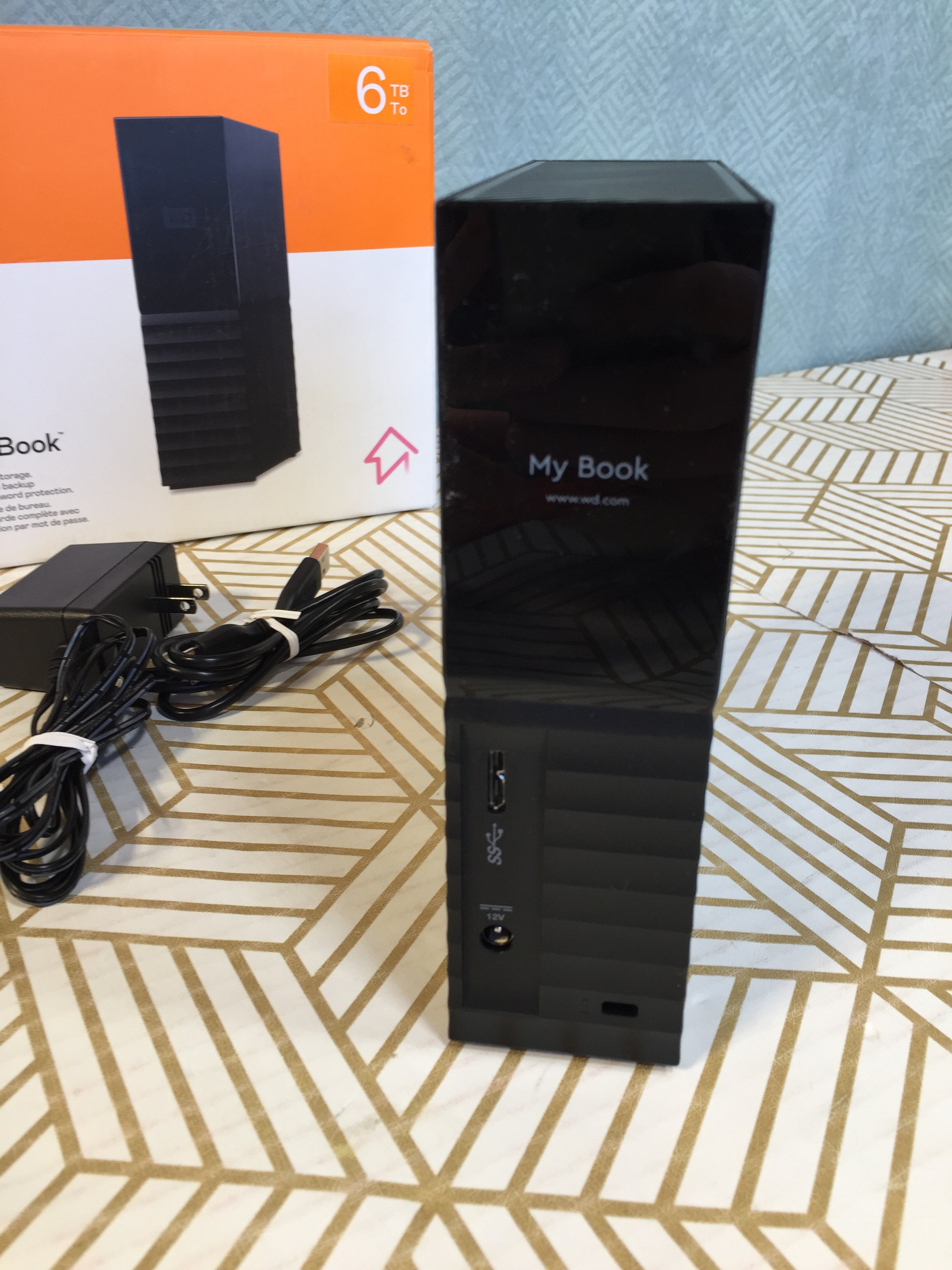 WD 6TB My Book Desktop External Hard Drive, USB 3.0 - WDBBGB0060HBK-NESN (7921474535662)
