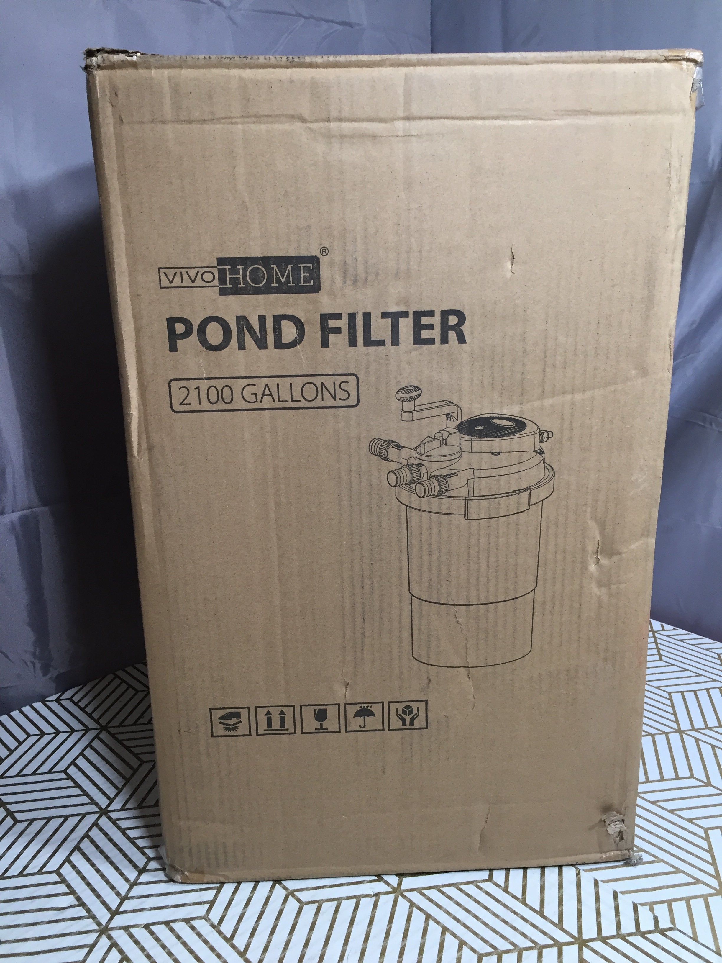 VIVOHOME Pressurized Biological Pond Filter, Up to 2100 Gallons *NIB* SHIPS FREE (8082635096302)