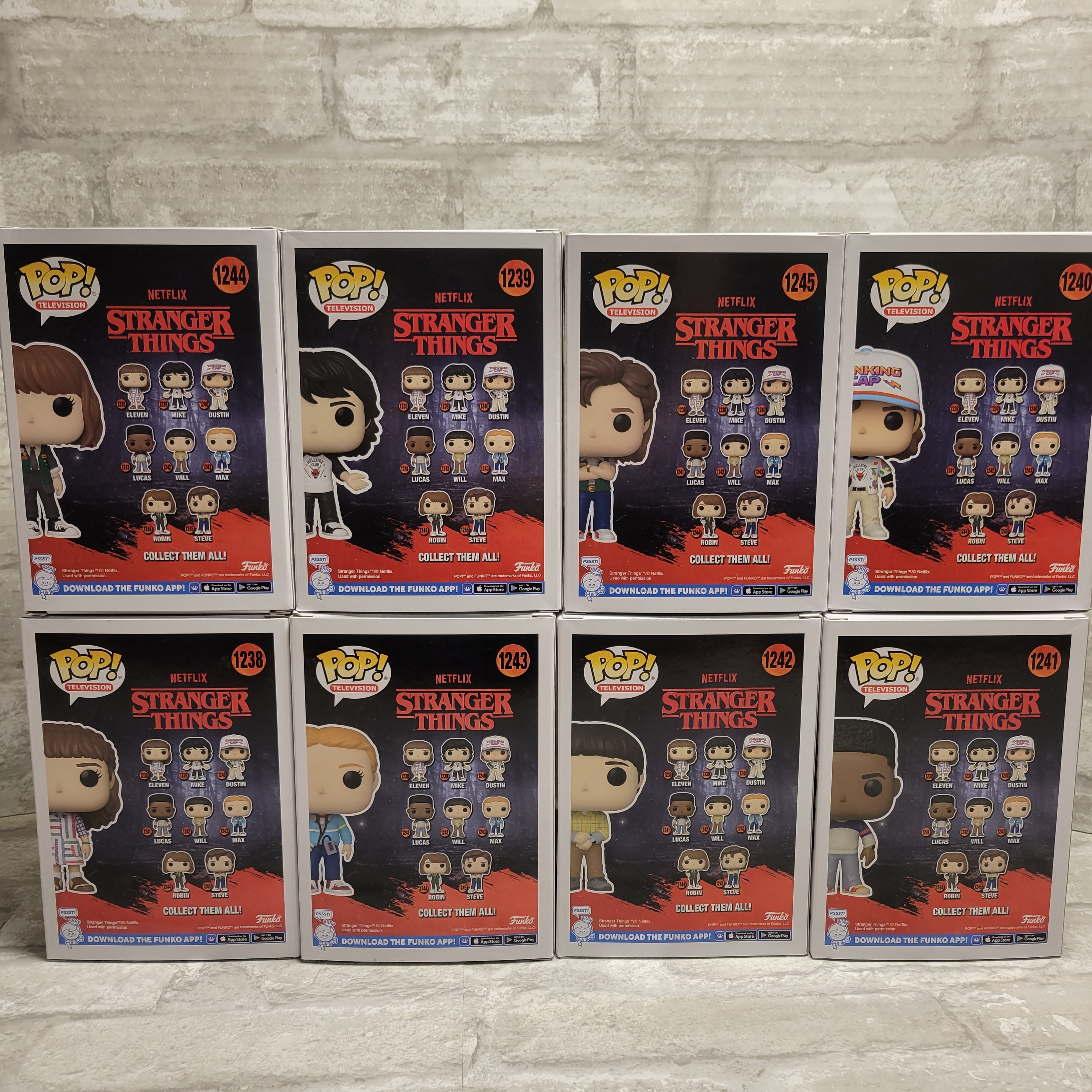 Stranger Things Funko Pop,  Lot Of 8 (8015124398318)