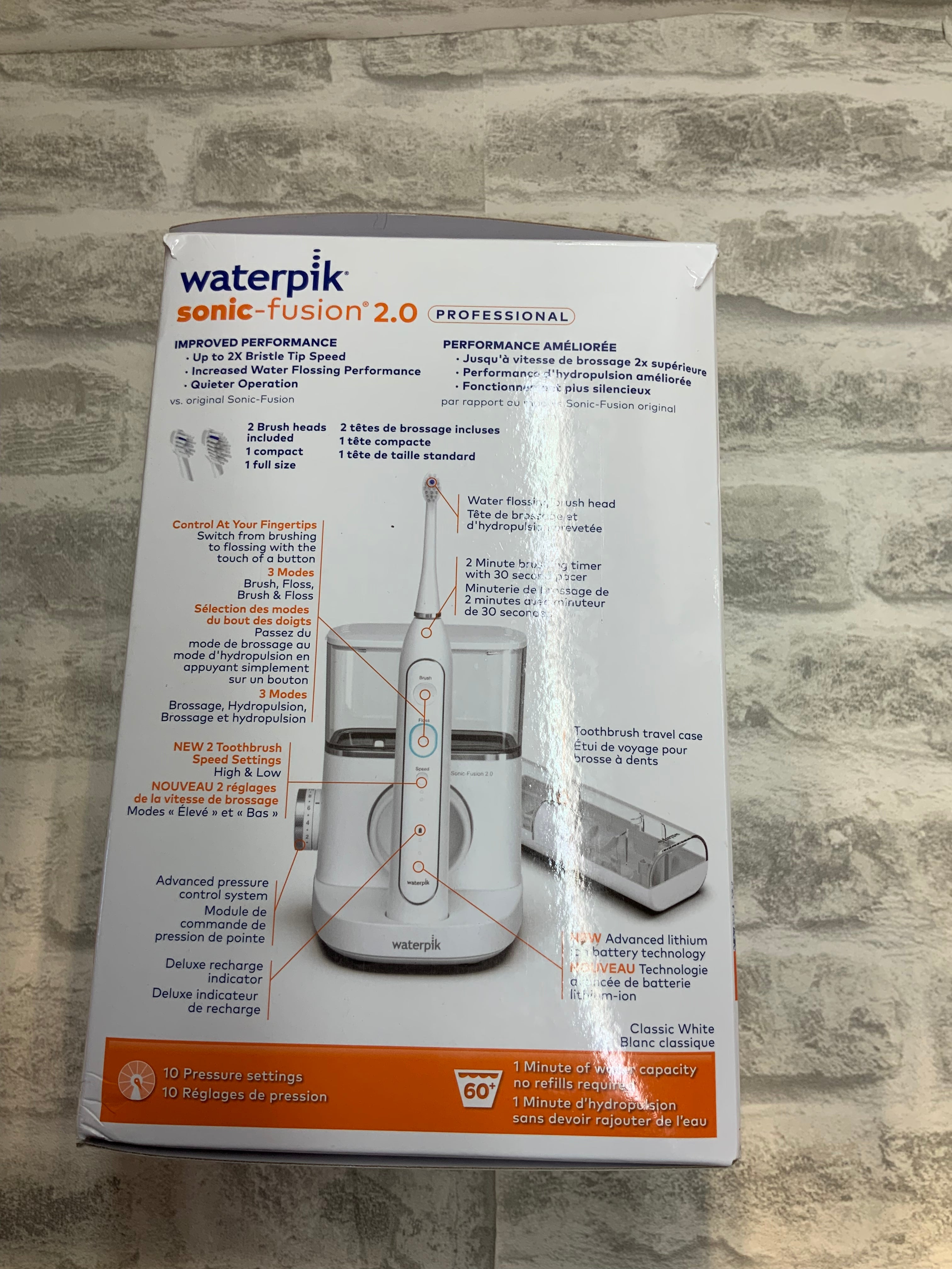 Waterpik Sonic-Fusion 2.0 Professional Flossing Toothbrush (7550407803118)