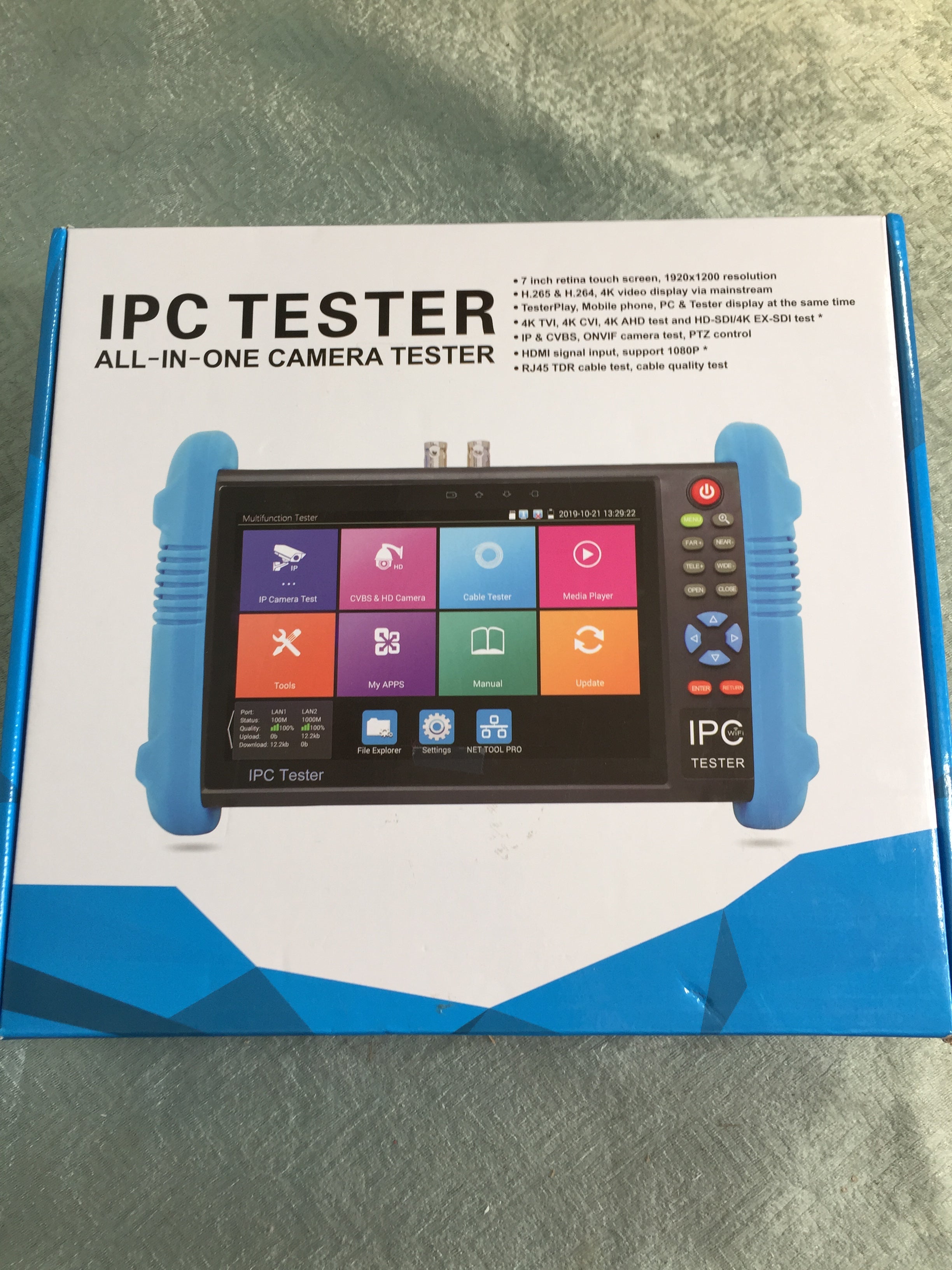 IPC Tester All-In-One Camera Tester 7 Inch Retina Touch Screen CCTV Tester (7609029853422)