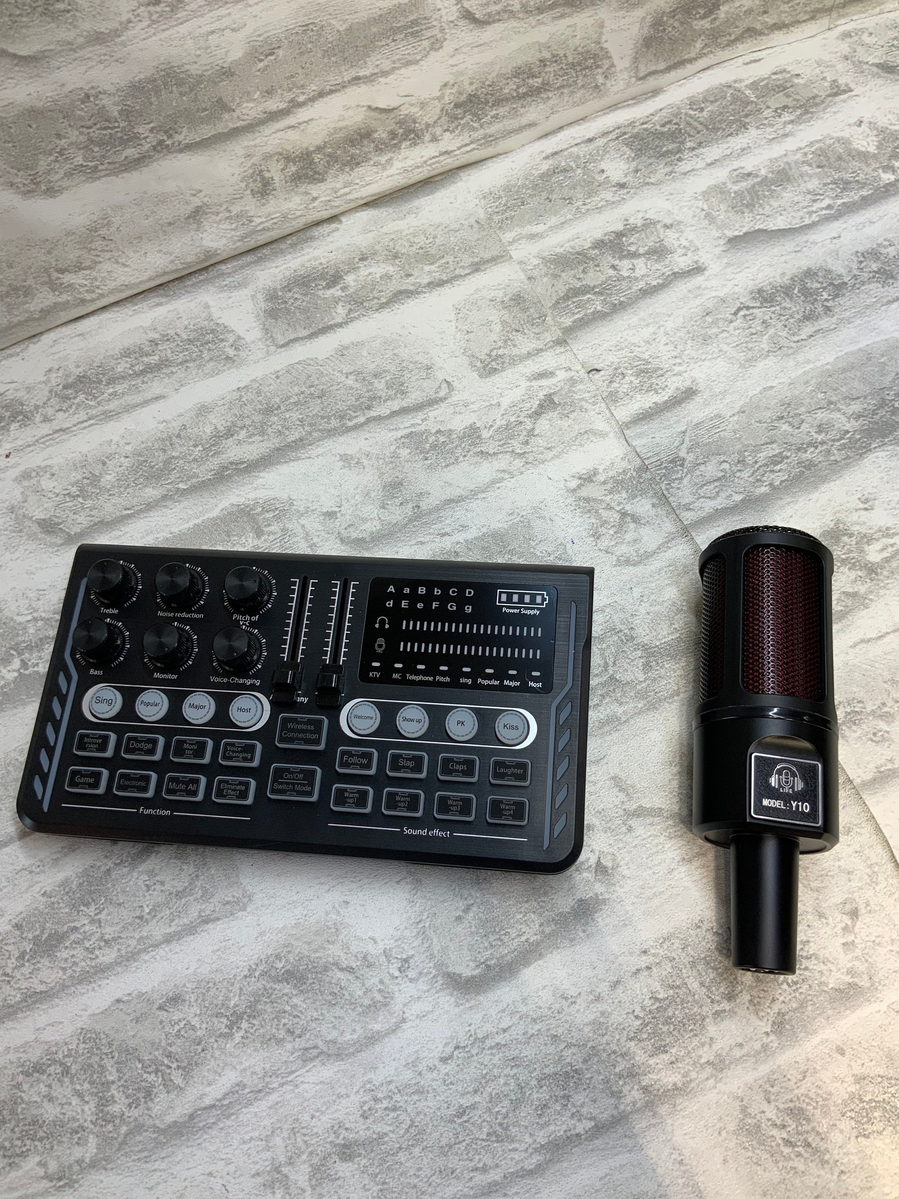 tenlamp Audio Mixer Kit, G3 Live Sound Card & Studio Recording Microphone (7572897595630)