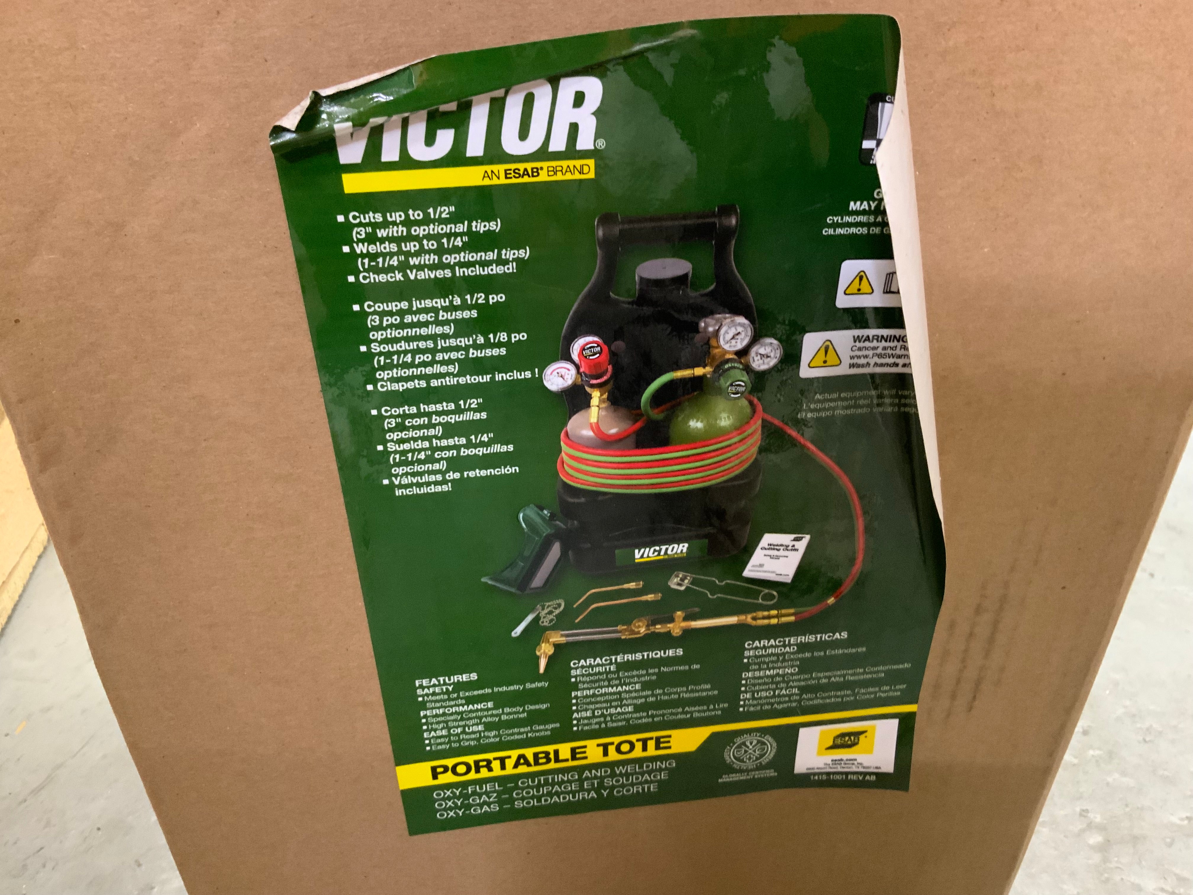 Victor 0384-0947 Portable Tote Torch Kit Set W/Out Cylinder Tanks *Open Box* (8141395951854)