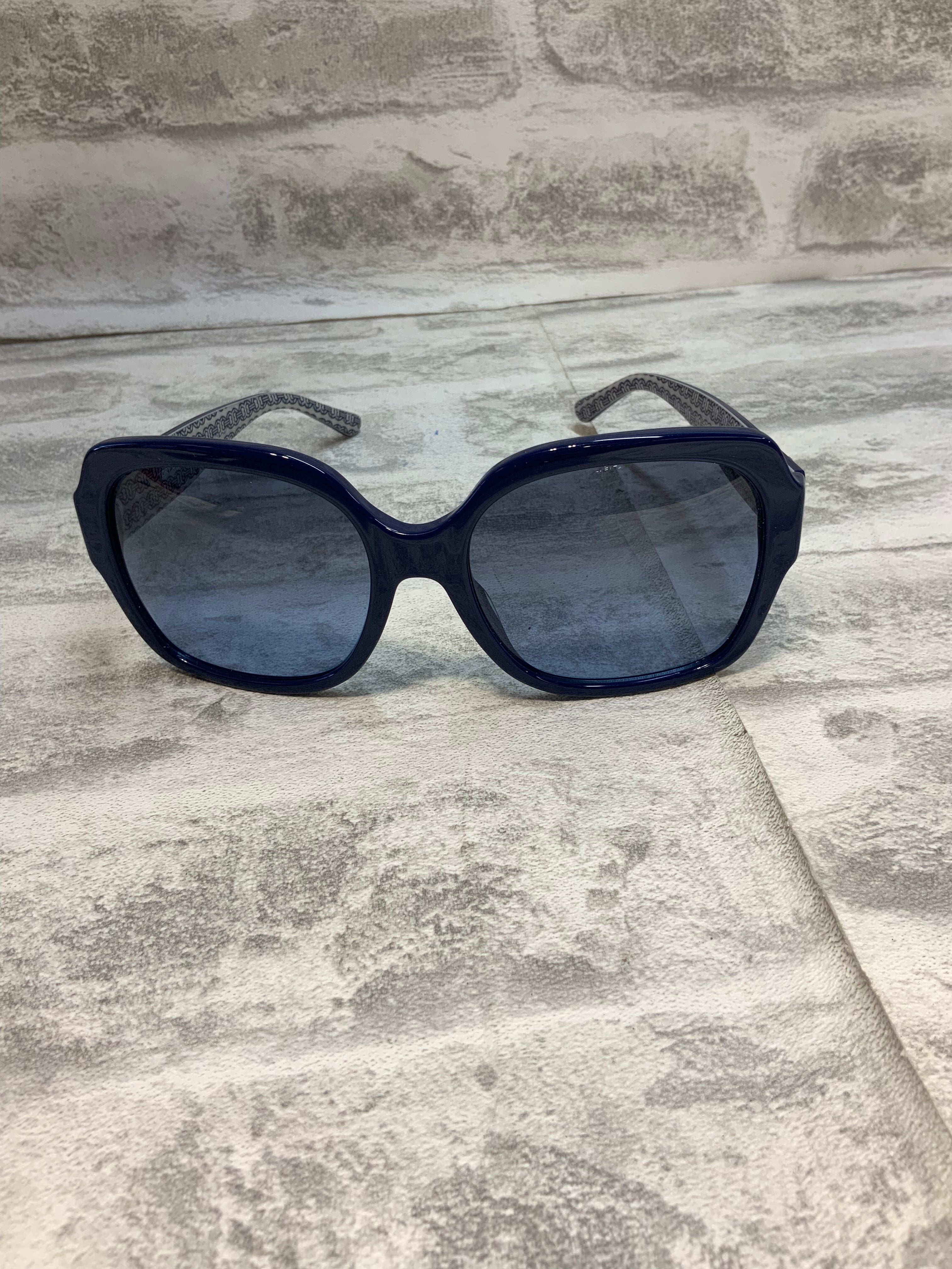 Tory Burch TY7140 Square Sunglasses For Women - Navy/Grey Blue Gradient (7602337546478)
