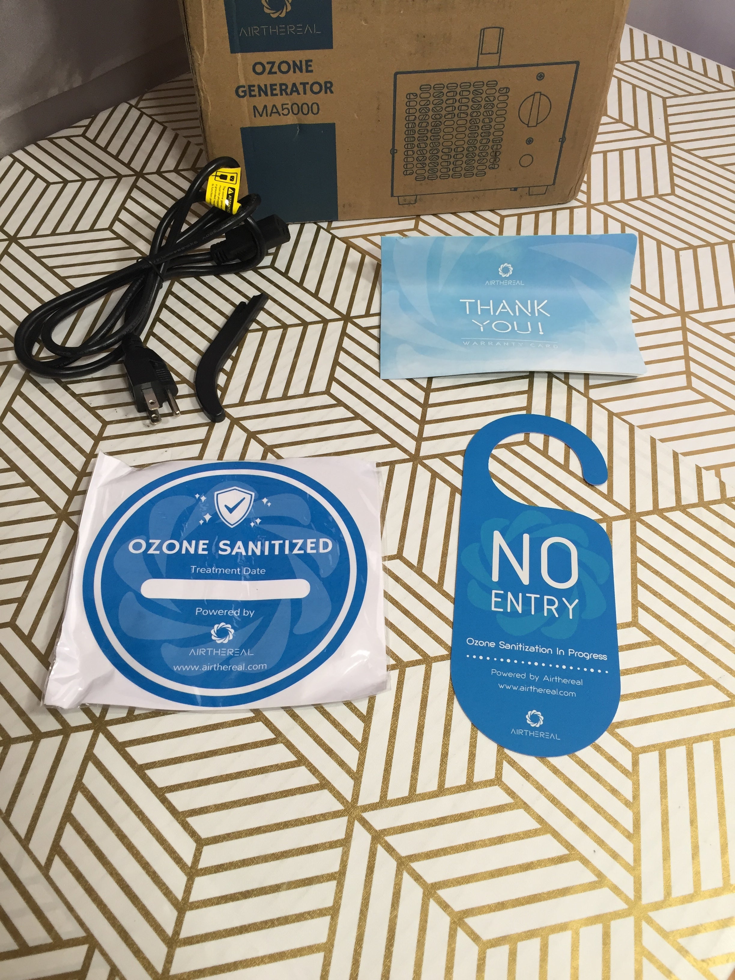 AIRTHEREAL MA5000 Commercial Ozone Generator, 5000mg/h O3 Machine (8035391701230)