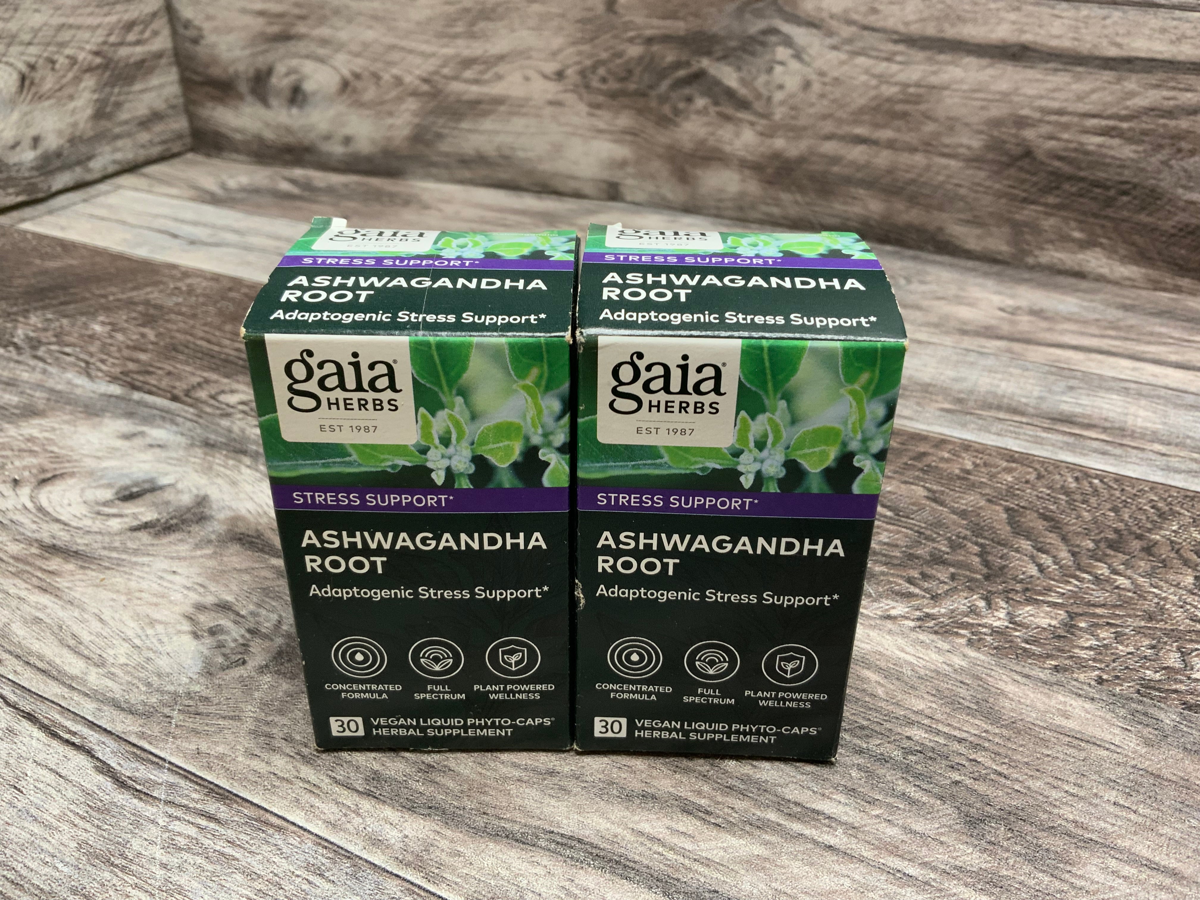 Gaia Herbs Ashwagandha Root - 30 Vegan Liquid Phyto-Caps **EXP: 01/2026** (8223123800302)