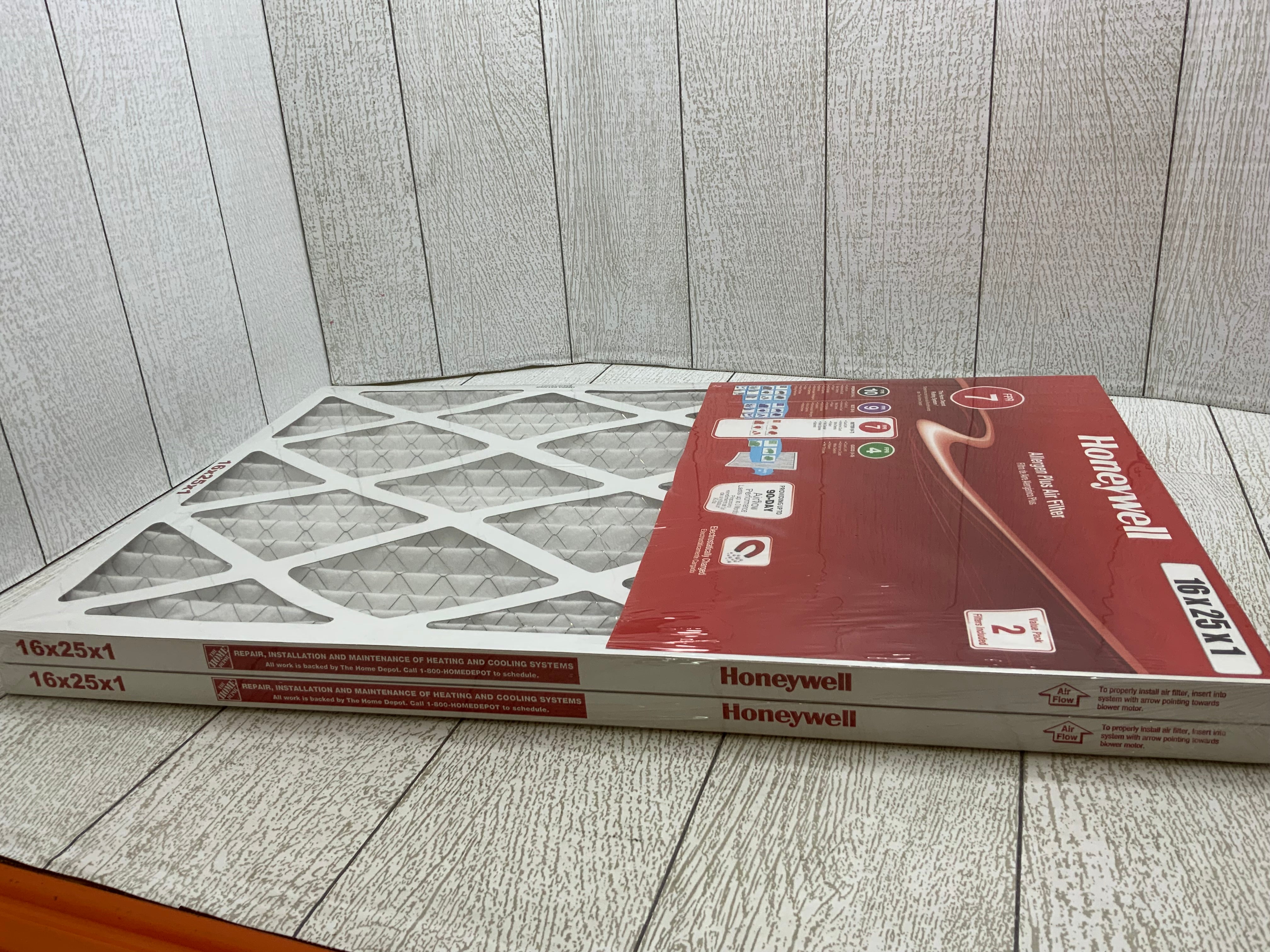 Honeywell Allergen Plus Air Filter 16x25x1 **2 Pack**