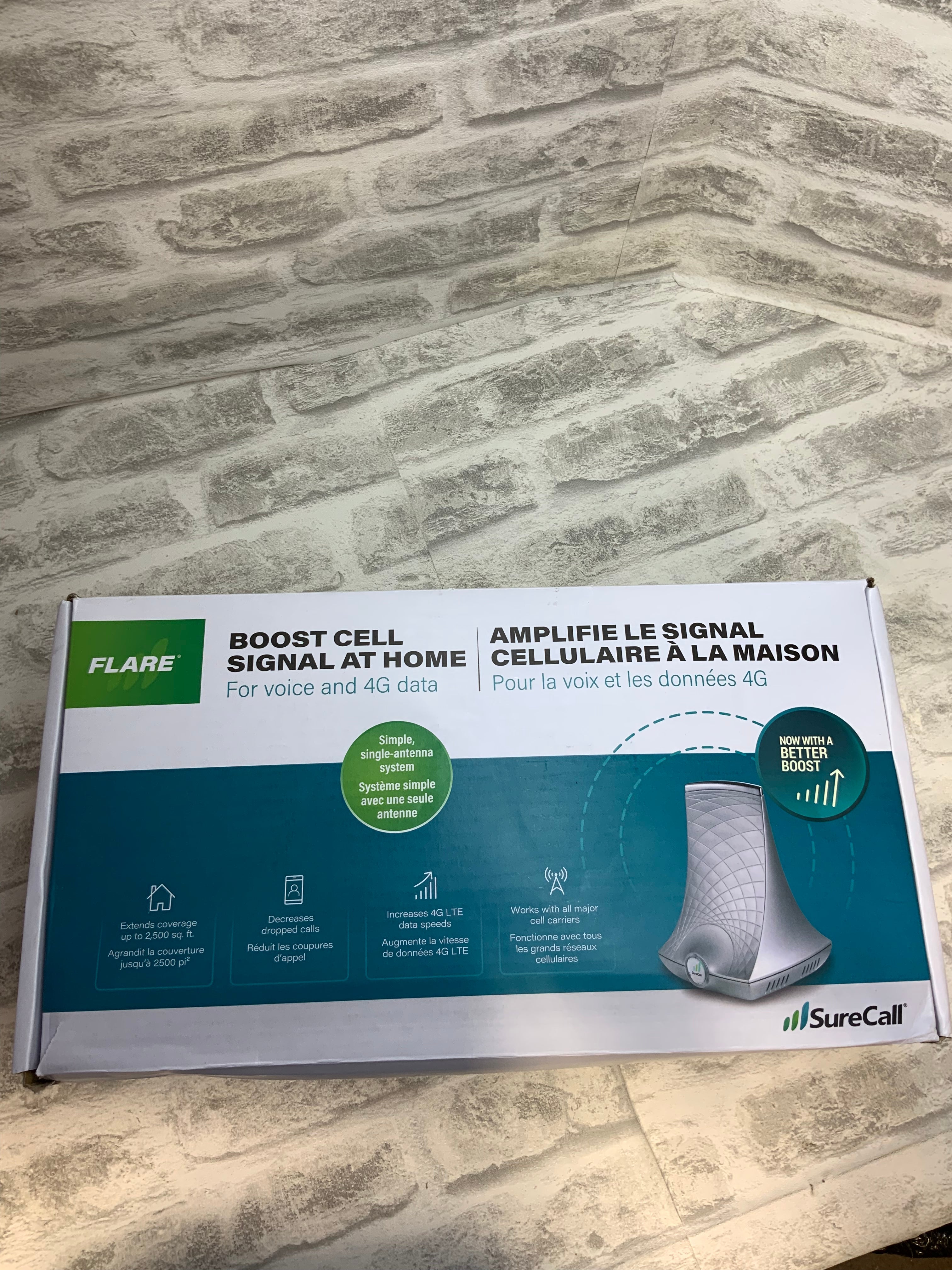 SureCall Flare Cell Signal Booster for Home up to 2500 sq ft (7568753623278)