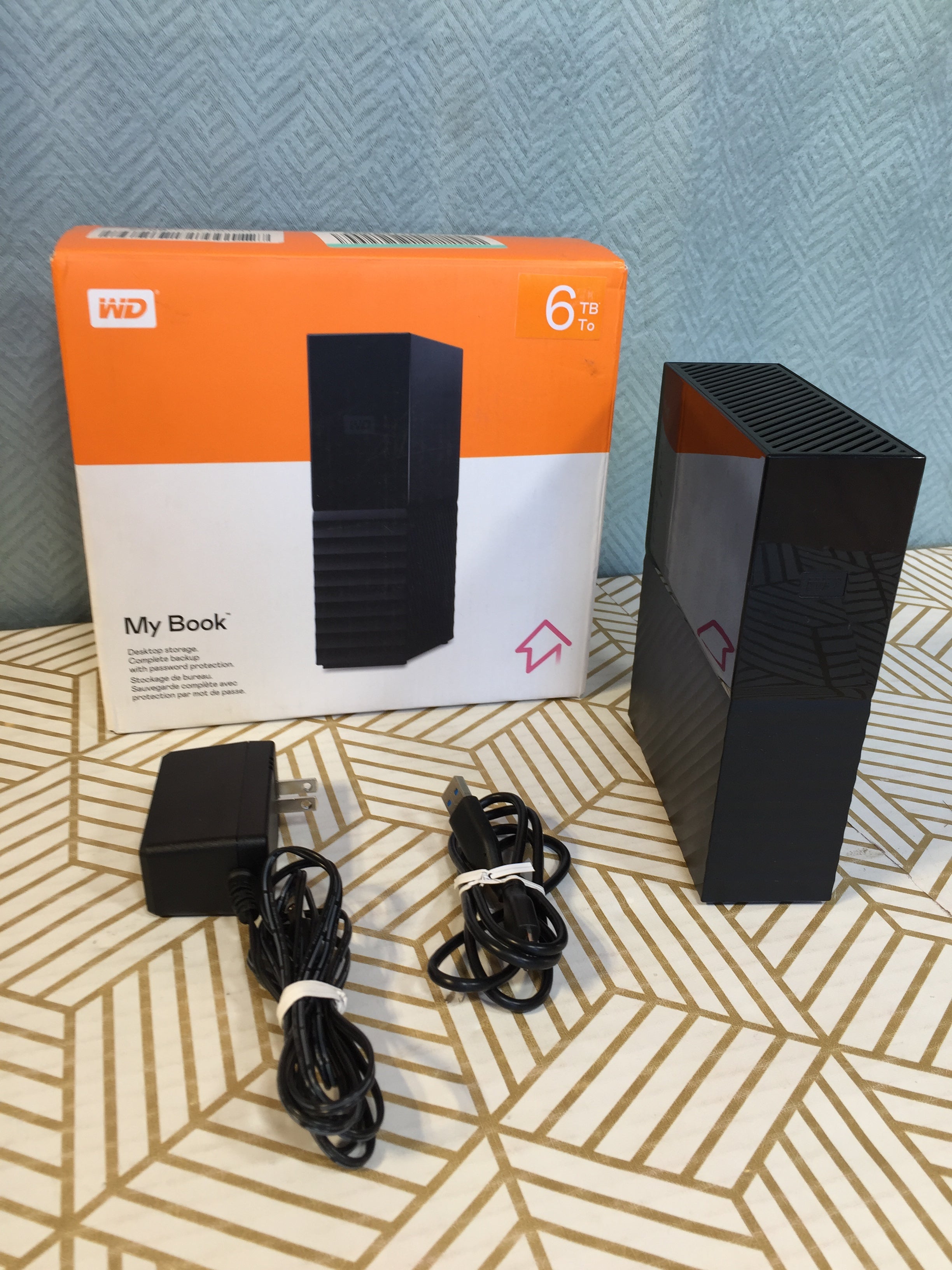 WD 6TB My Book Desktop External Hard Drive, USB 3.0 - WDBBGB0060HBK-NESN (7921474535662)