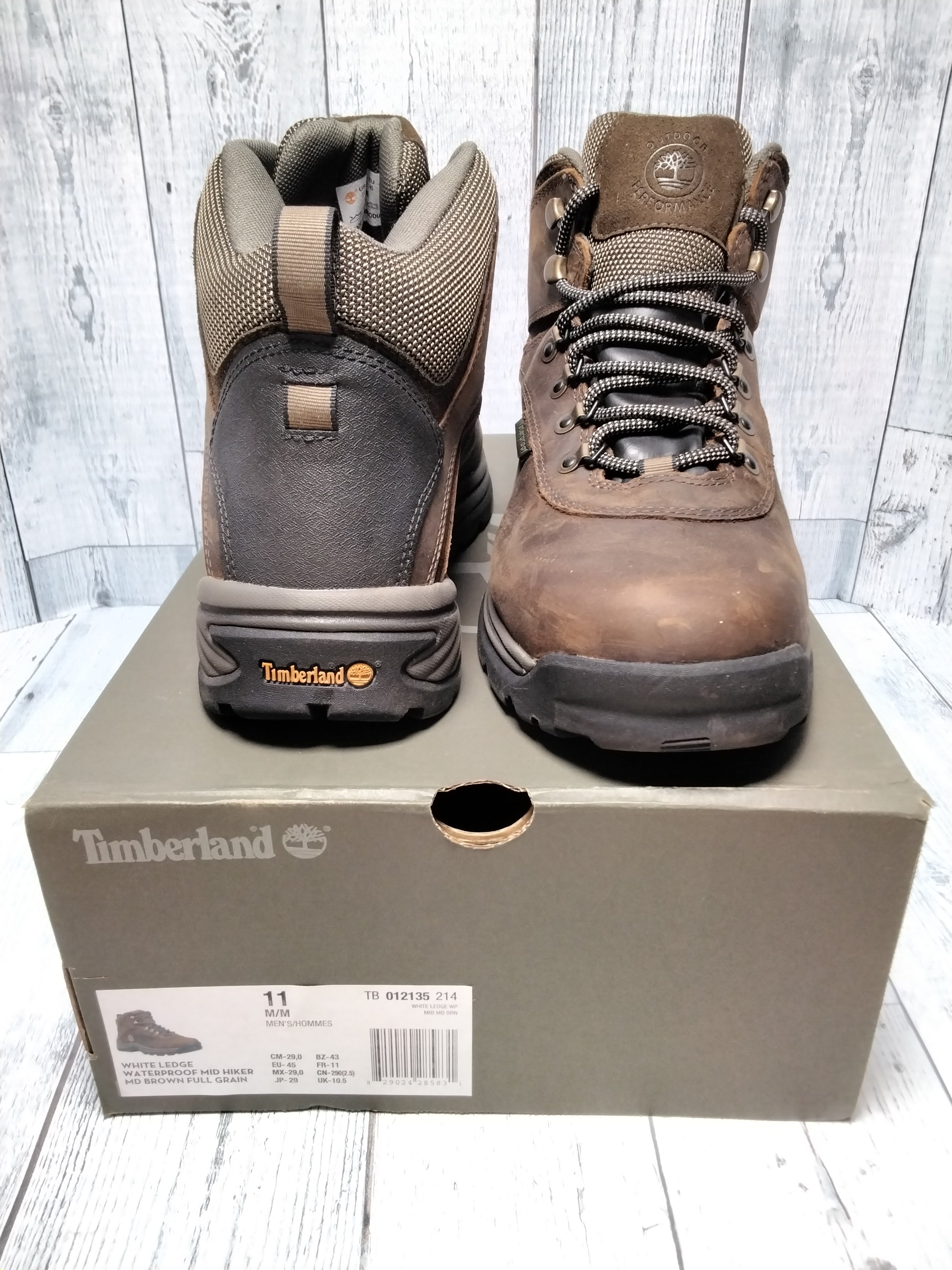 Timberland Men's White Ledge Mid Waterproof Hiking Boot, Brown, Sz 11 (7782256771310)