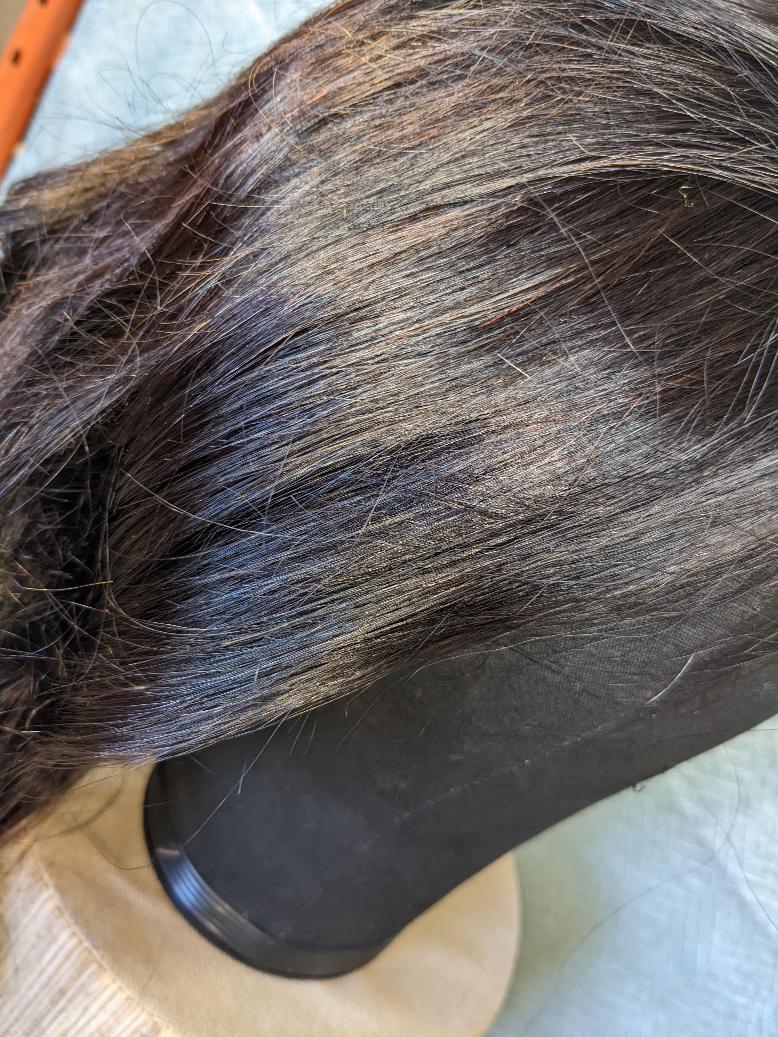 100% Human Hair Wig Natural Curly Dark Brown 28