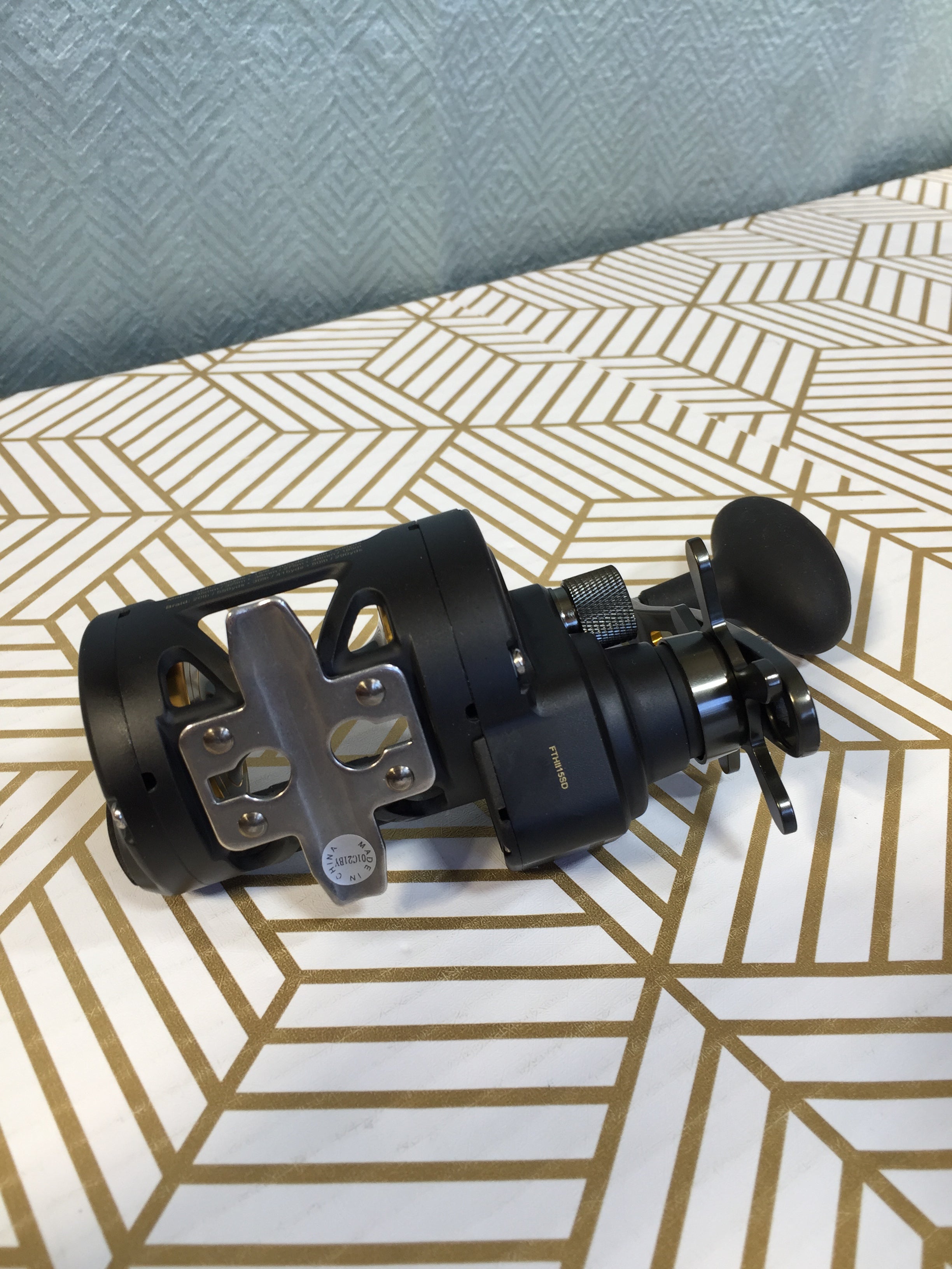 PENN Fathom II Star Drag Conventional Fishing Reel, Black Gold, 15SD (7680425197806)