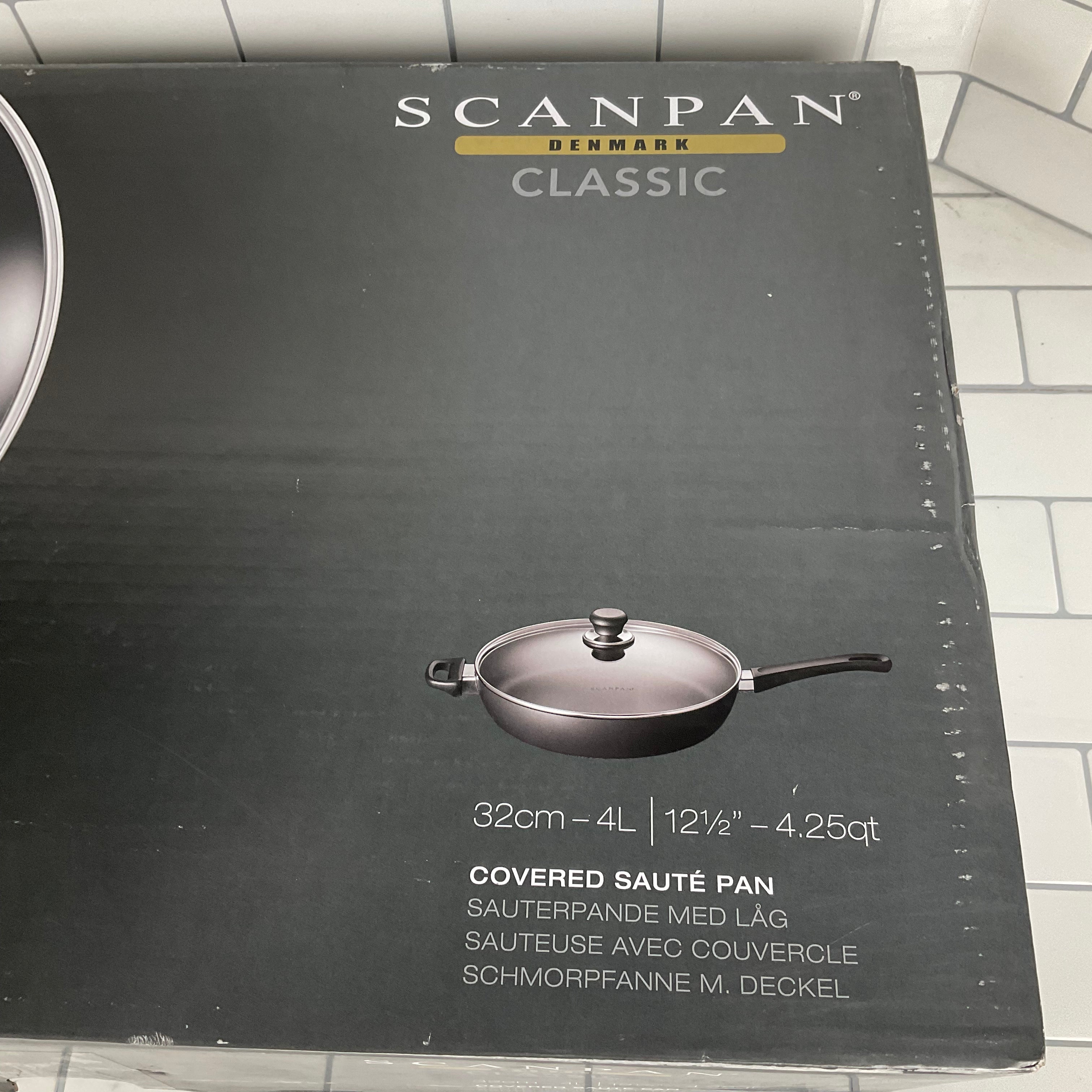 SCANPAN USA Inc Classic Saute Pan, 4.25 quarts, Black (7451539472622)
