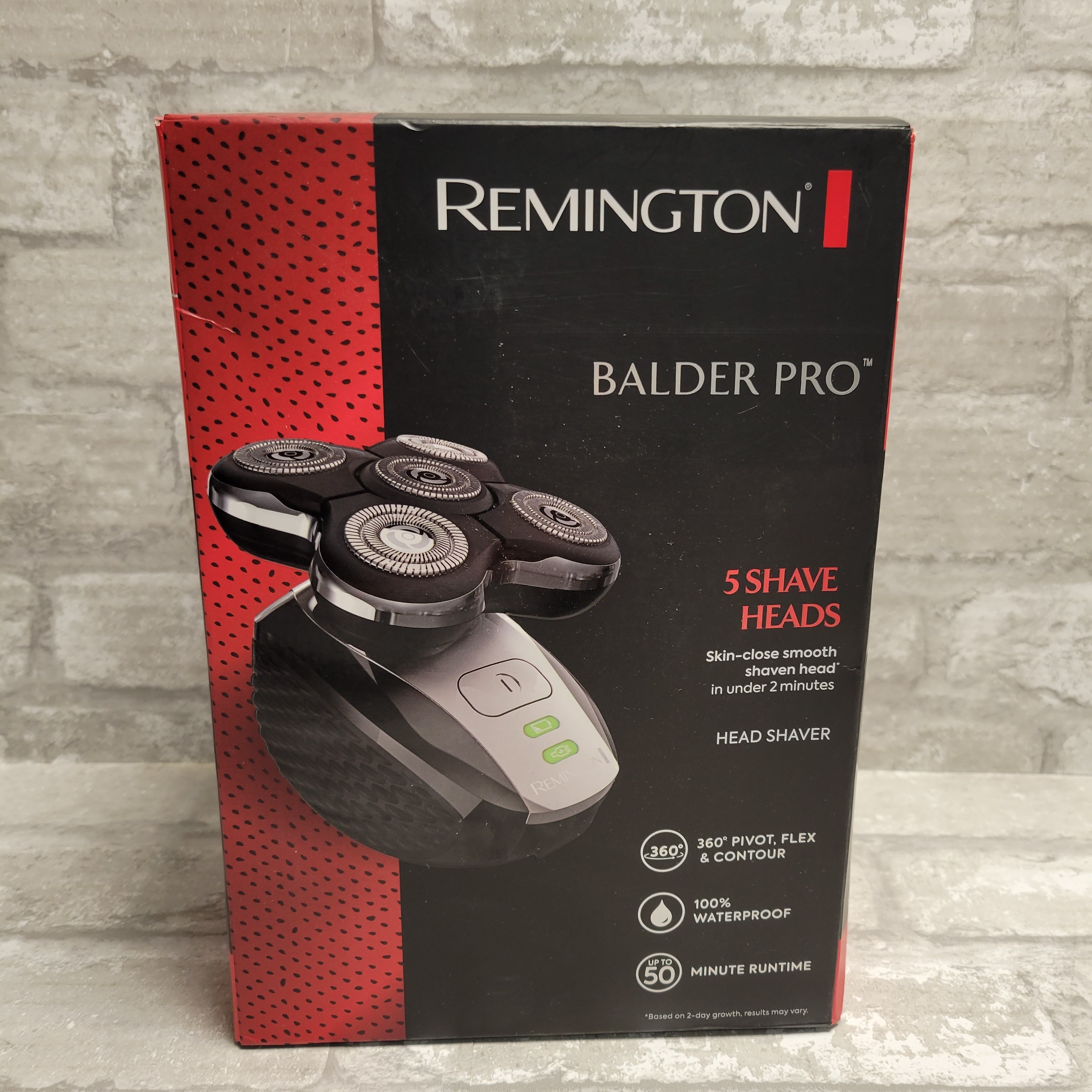 Remington Balder Pro Head Shaver, Cordless, 100% Waterproof, Black (8037882233070)