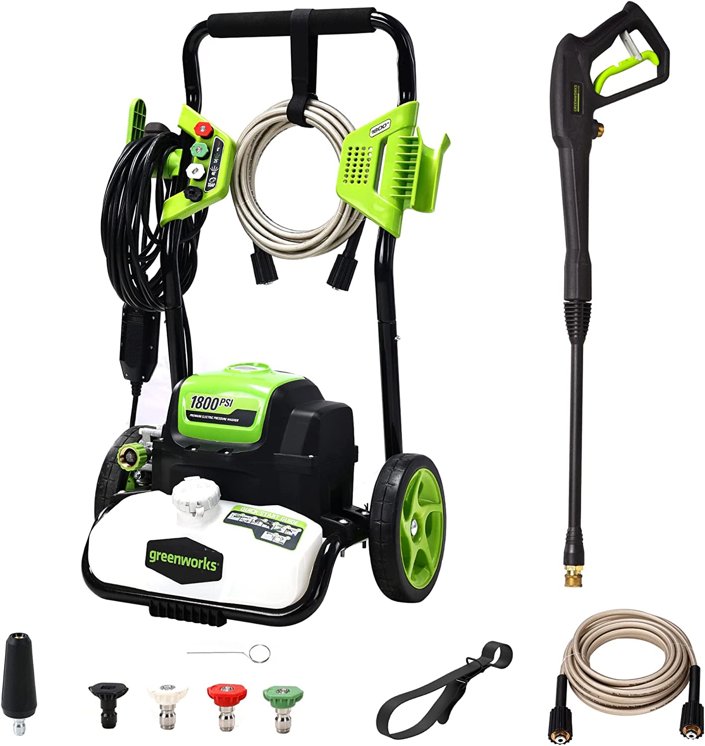 Greenworks 1800 PSI 1.2 GPM Pressure Washer (Open Frame) PWMA Certified *NEW* (8082622775534)