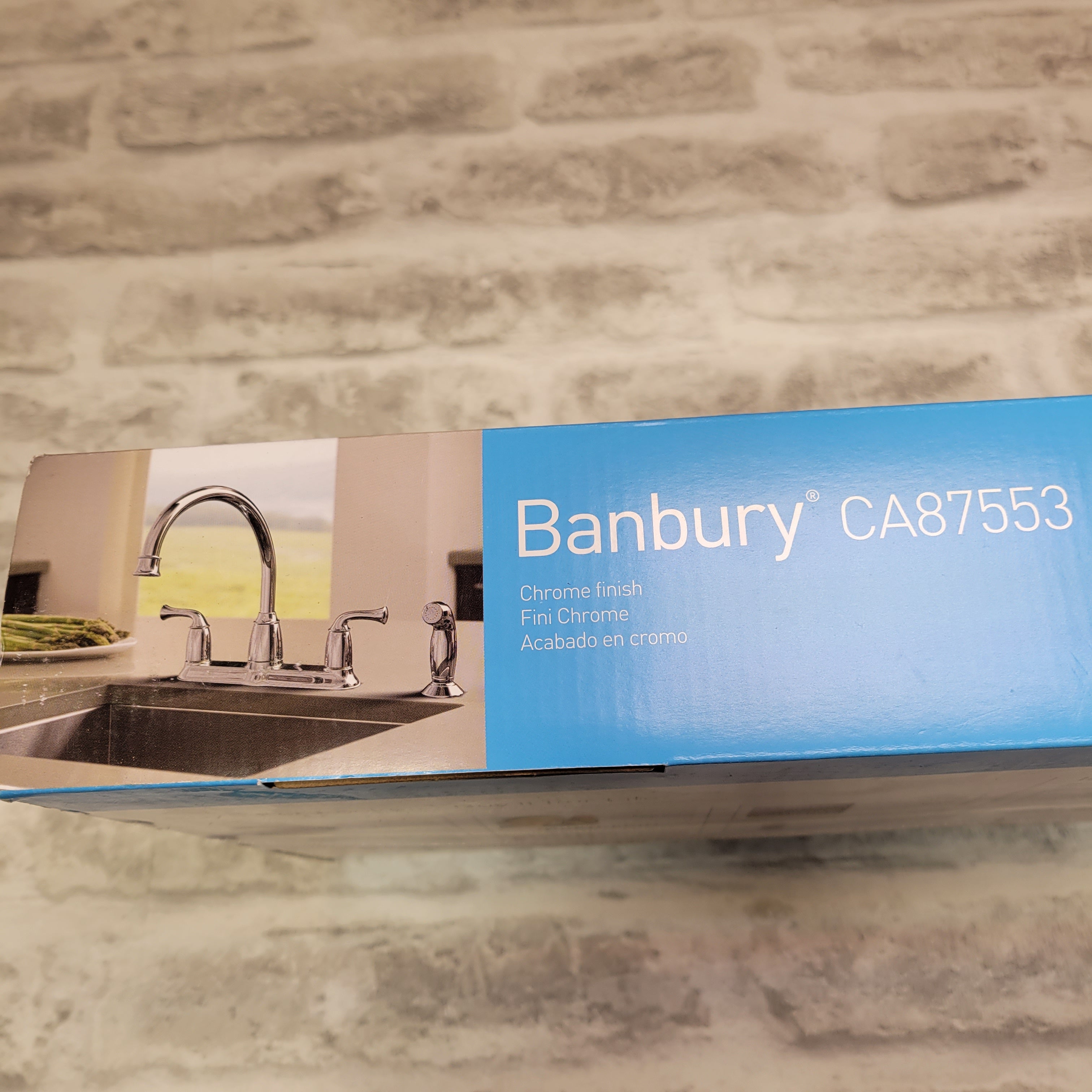 Moen CA87553 High-Arc Kitchen Faucet with Side Spray, Chrome (7647009013998)