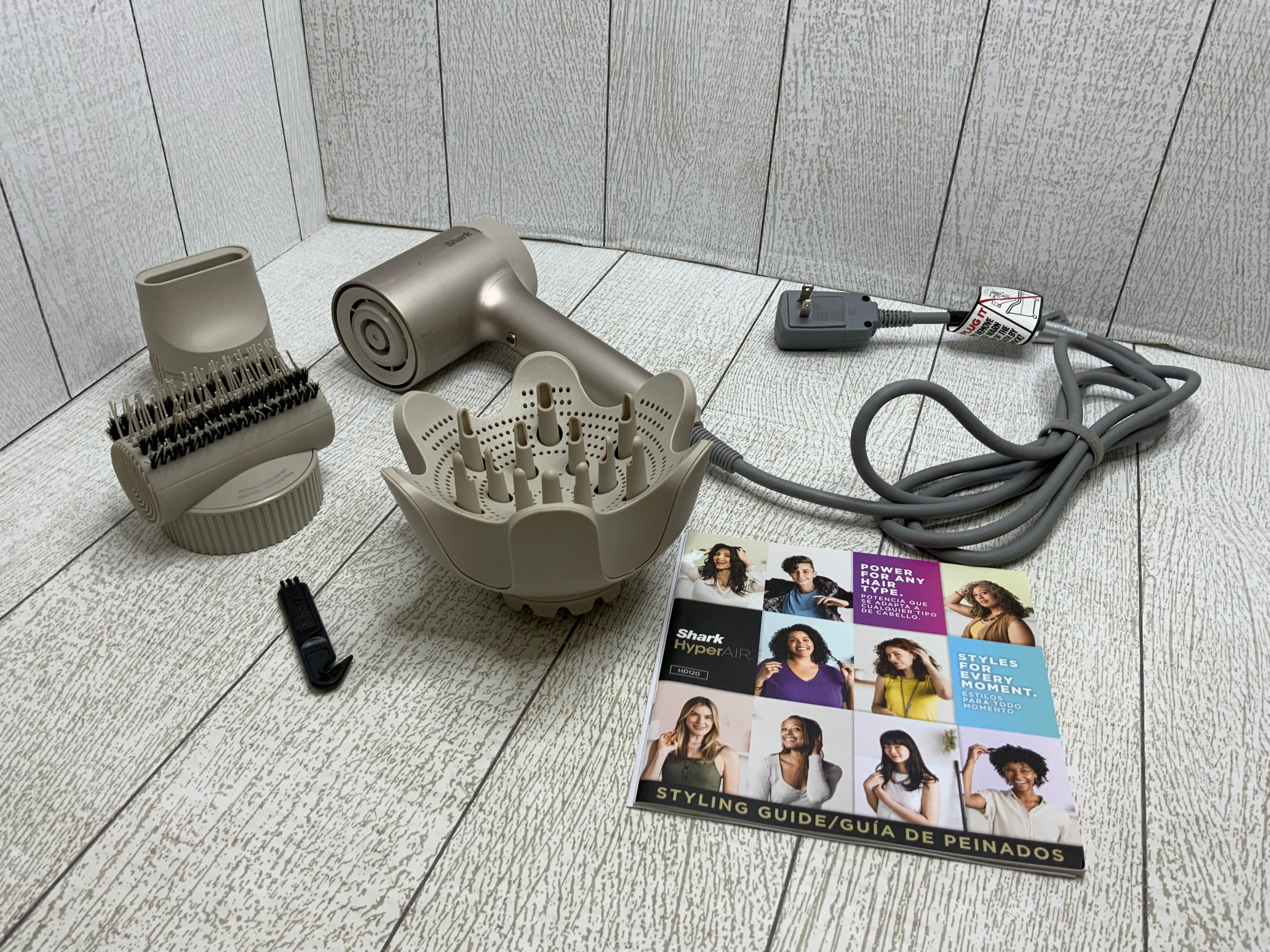 Shark HD120BRN Blow Dryer HyperAIR Fast-Drying with IQ 2-in-1 Concentrator (8051620675822)