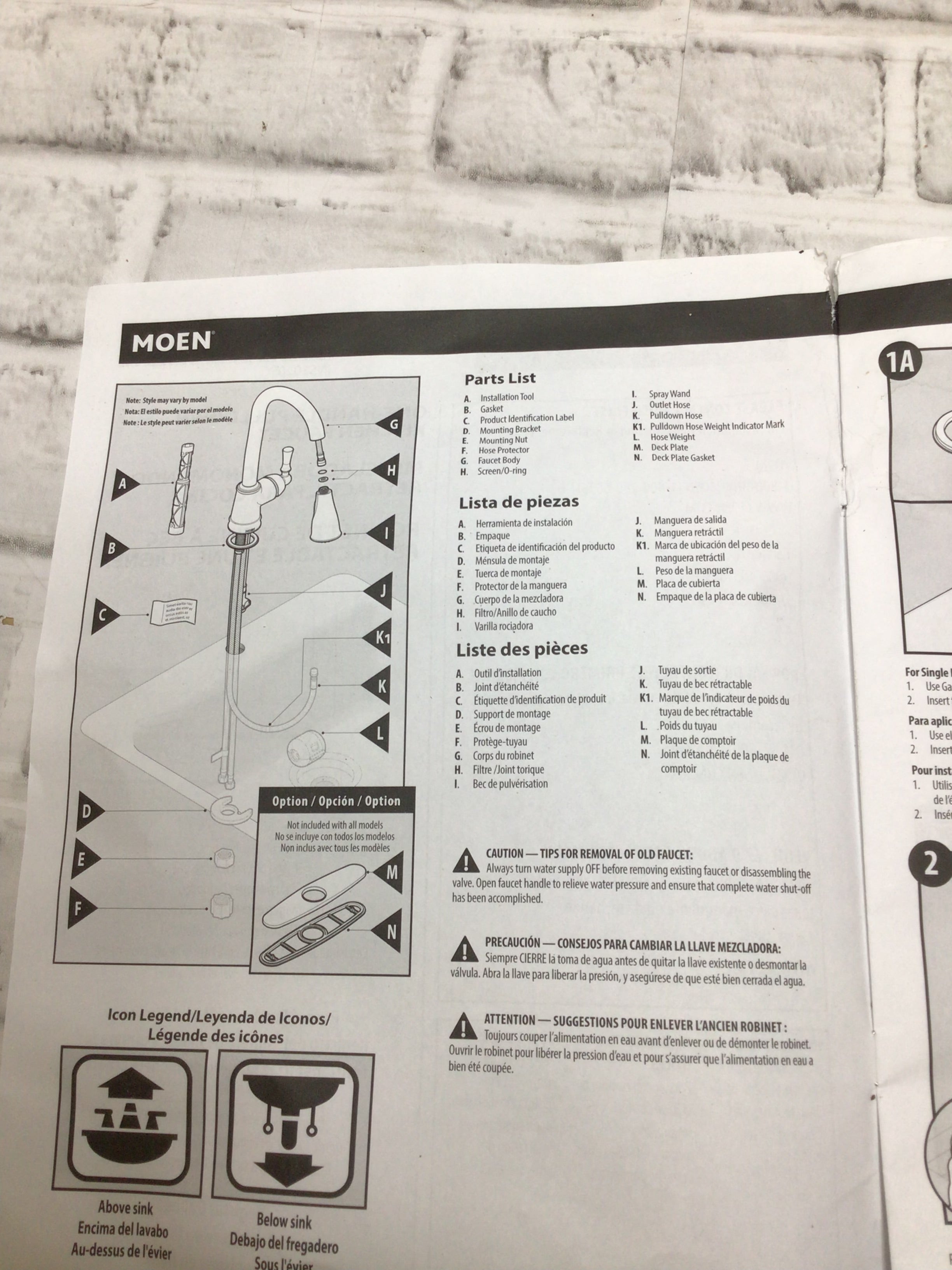 Moen Adler Spot Resist Stainless OneHandle Faucet (87233SRS) *INSTALL