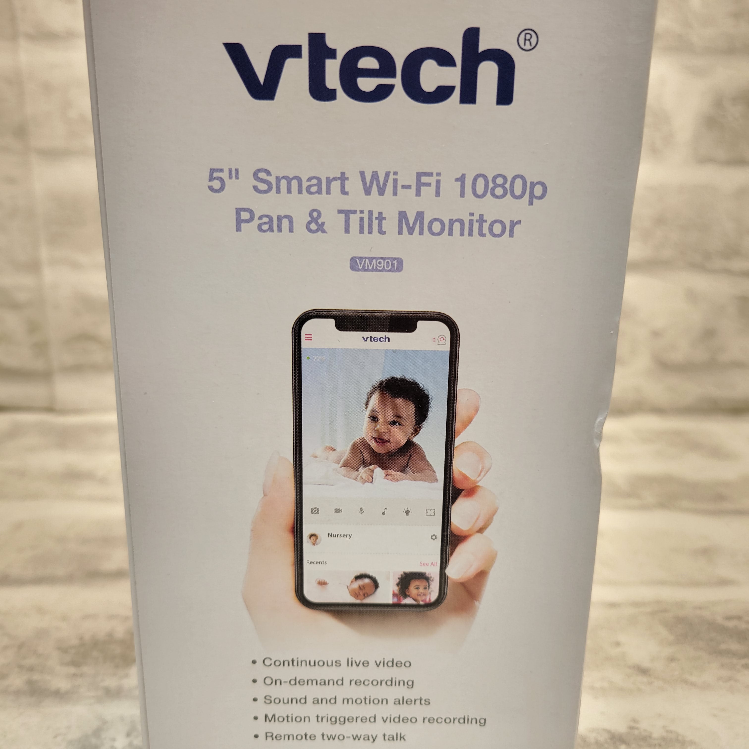 VTech Upgraded Smart WiFi Baby Monitor VM901, 5-inch 720p Display (7884704186606)