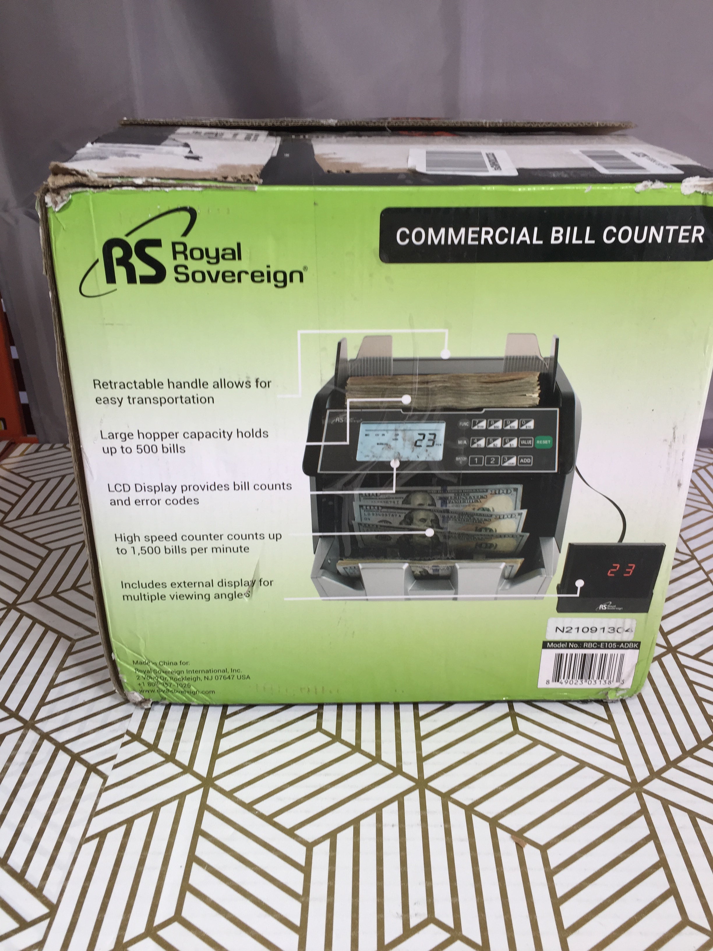 Royal Sovereign Commercial Bill Counter with Value Counting RBCE105A