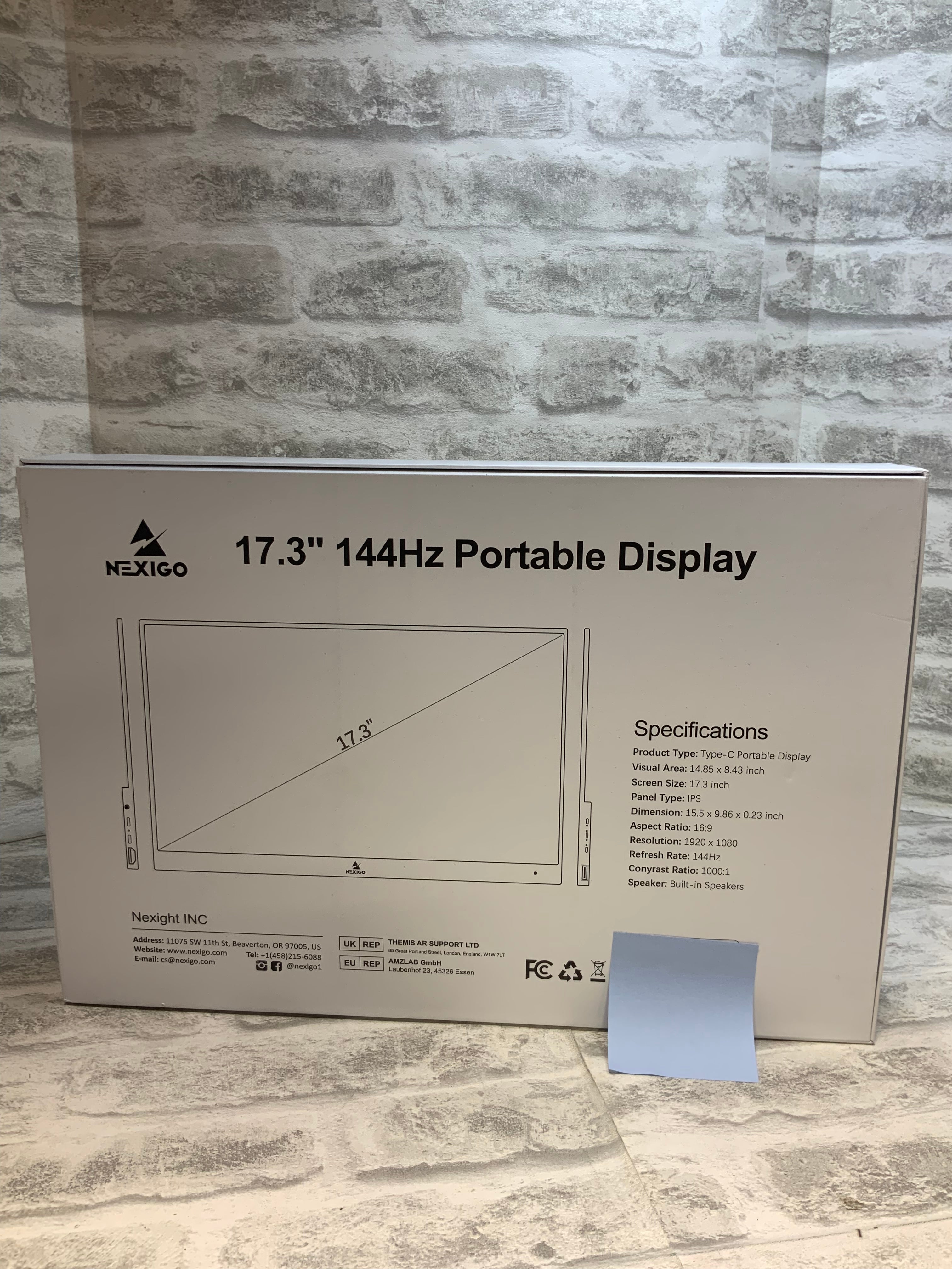 Nexigo 17.3 144Hz Portable Display Monitor (7601376526574)
