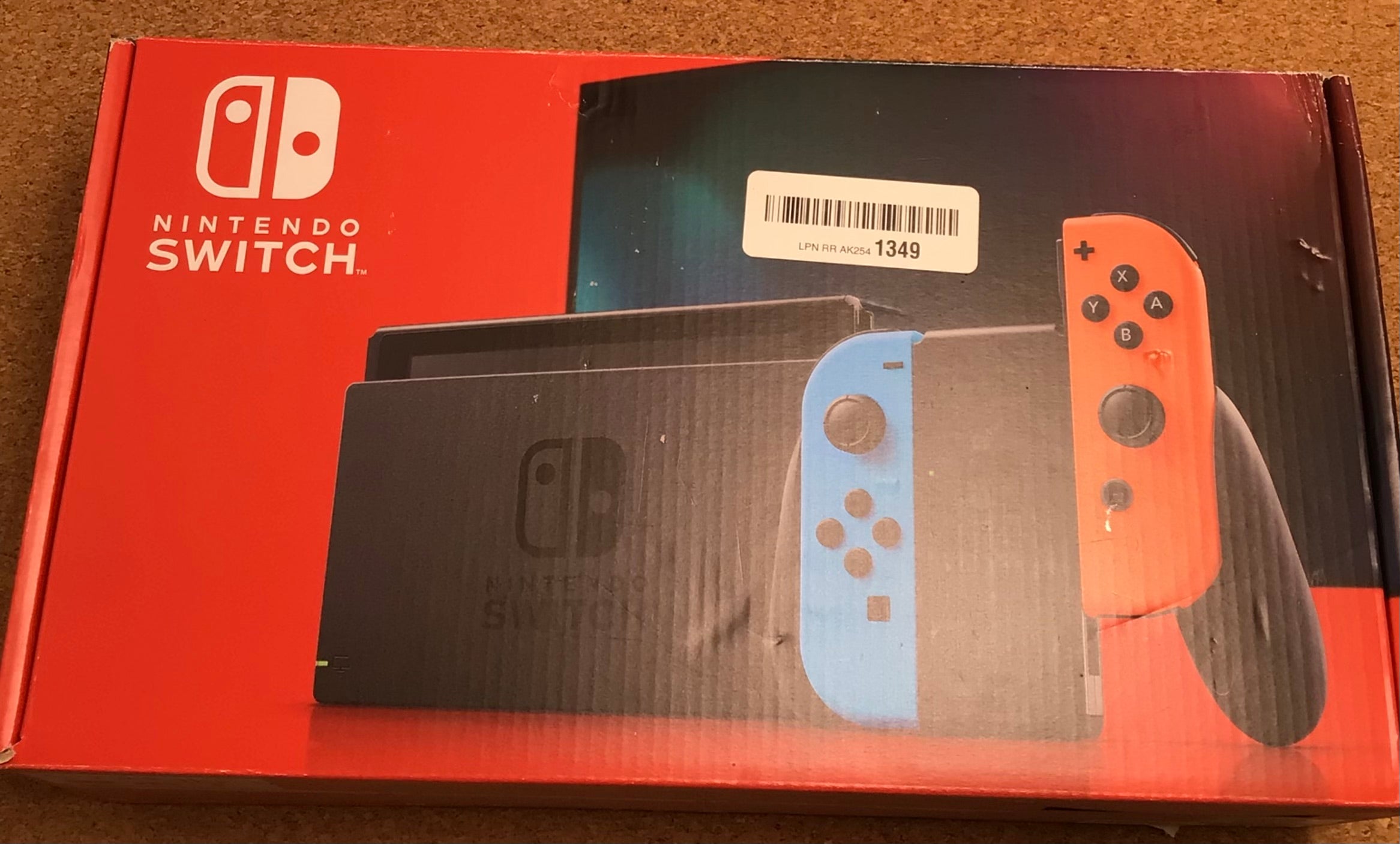Nintendo Switch with Neon Blue and Neon Red Joy‑Con *** Tested / Working *** (7772428665070)
