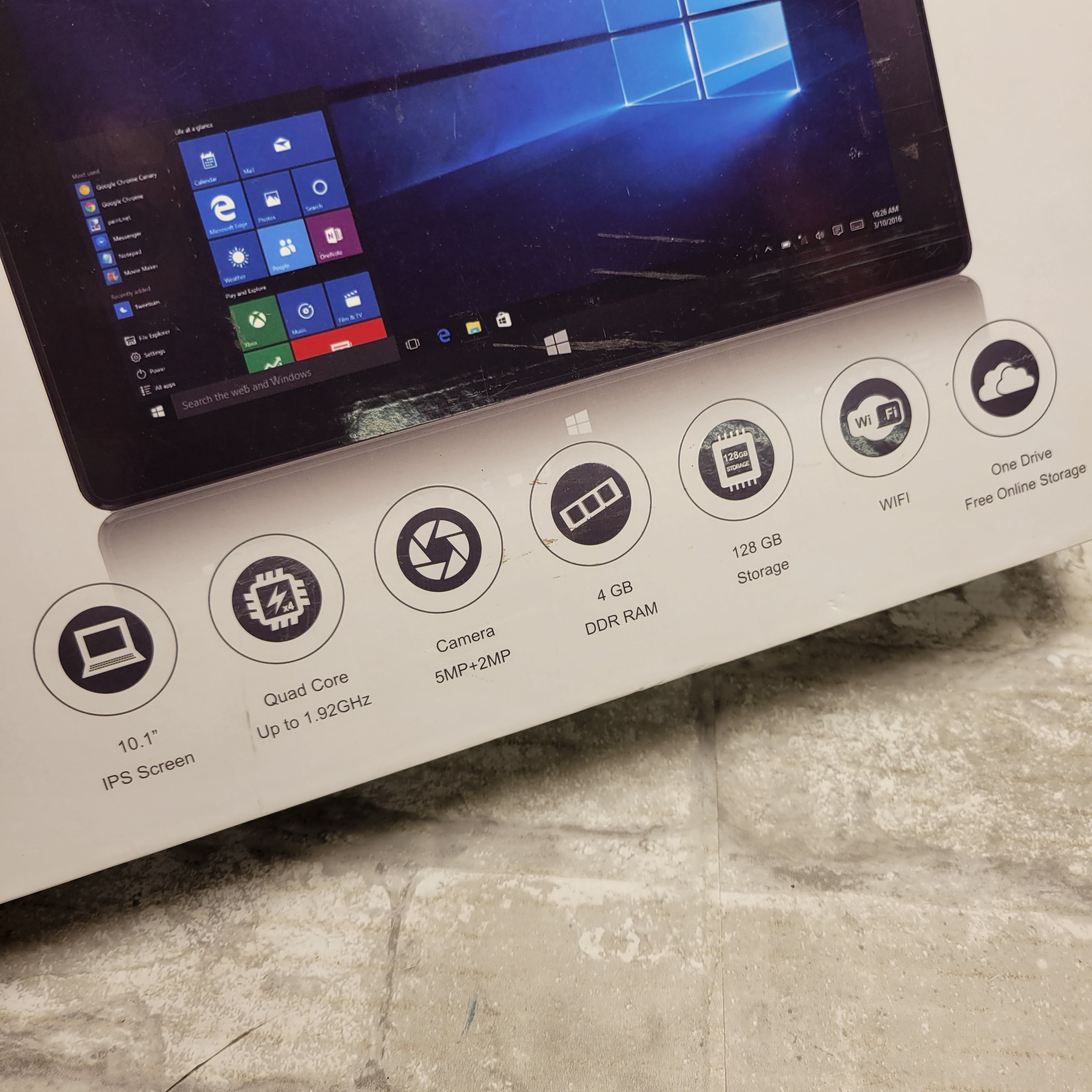 Fusion5 10 Windows 10 Ultra Slim Windows Tablet PC- (4GB RAM, 128GB  Storage, USB 3.0, Intel, 5MP and 2MP Cameras, Windows 10 S Tablet PC)  (128GB)