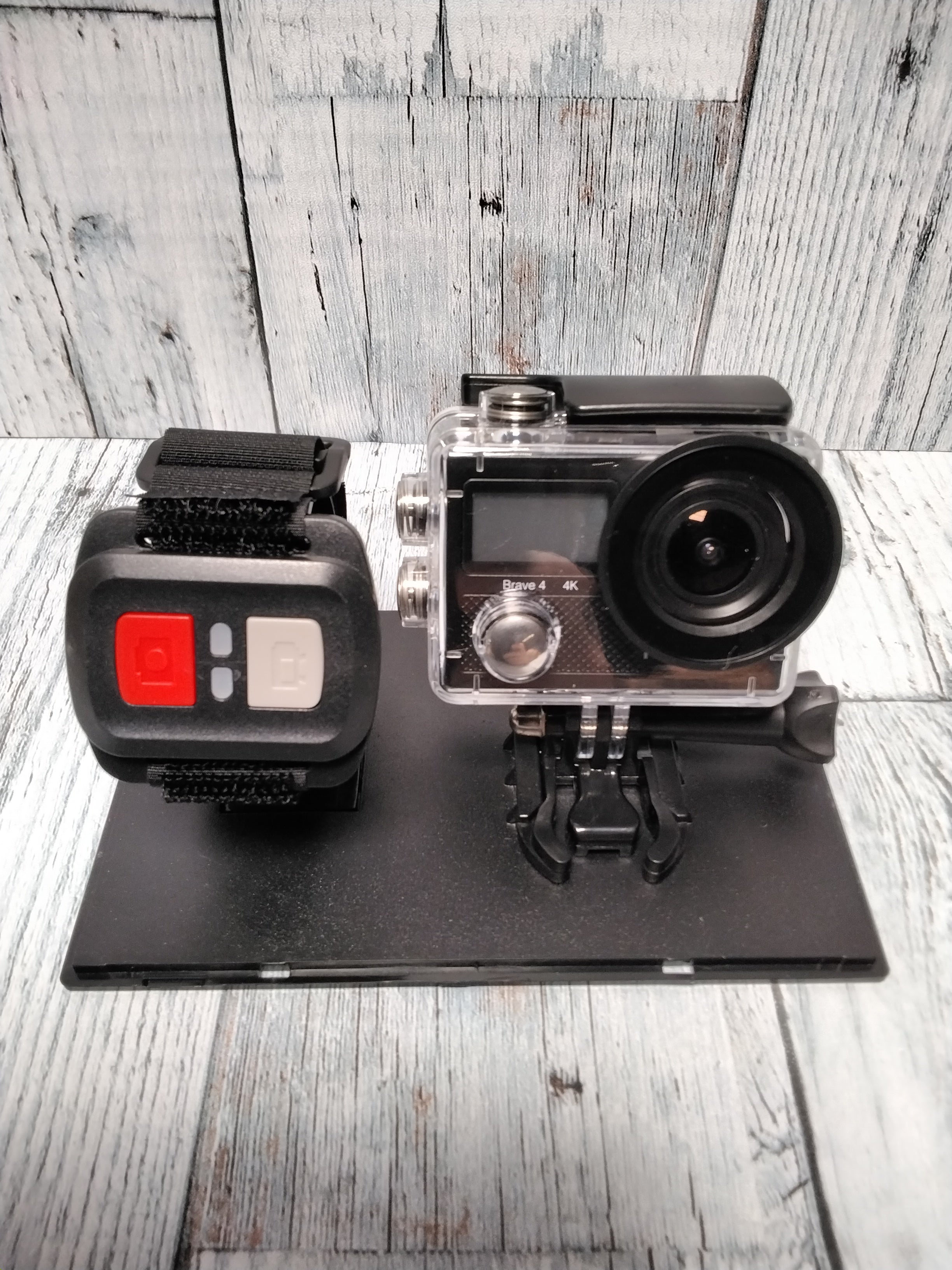 AKASO Brave 4 4K 20MP Underwater Camera, 2 Batteries and Helmet Accessories Kit (7829681045742)