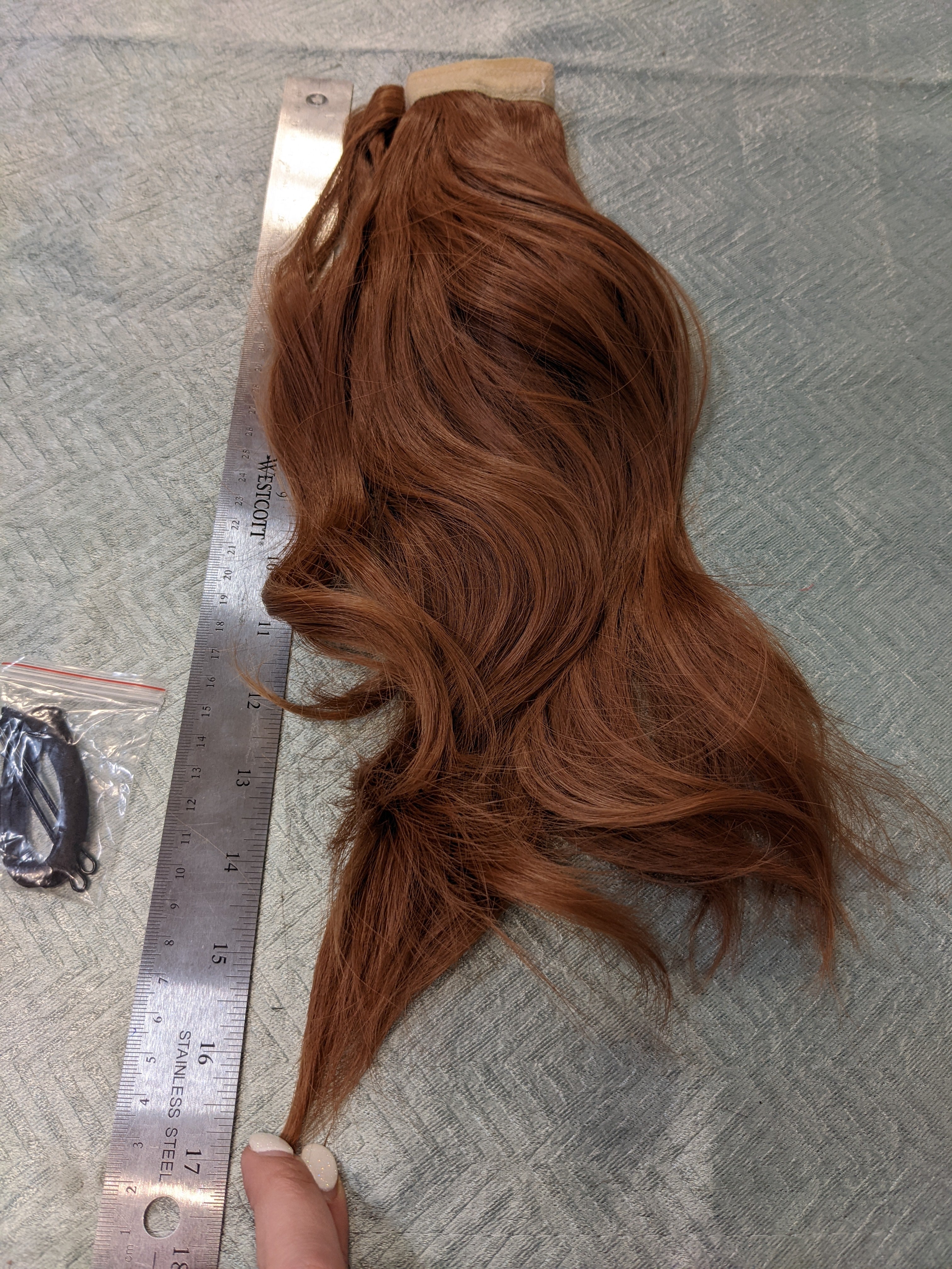 Velcro Aubrun Ponytail Wavy Hair Peice (7579005911278)