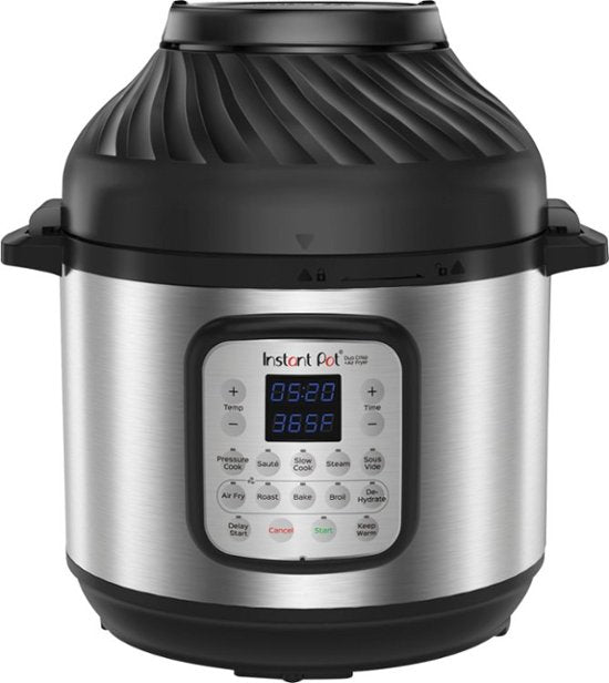 Instant Pot Duo Crisp Pressure Cooker 11 in 1, 8 Qt with Air Fryer, Roast, Bake, Dehydrate and More (6787510501559)
