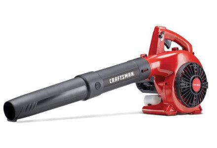 Craftsman B215 25cc 2-Cycle Engine Handheld Gas Powered Leaf Blower - Gasoline Blower with Nozzle Extension for Lawn Care, Liberty Red (6815390138551)
