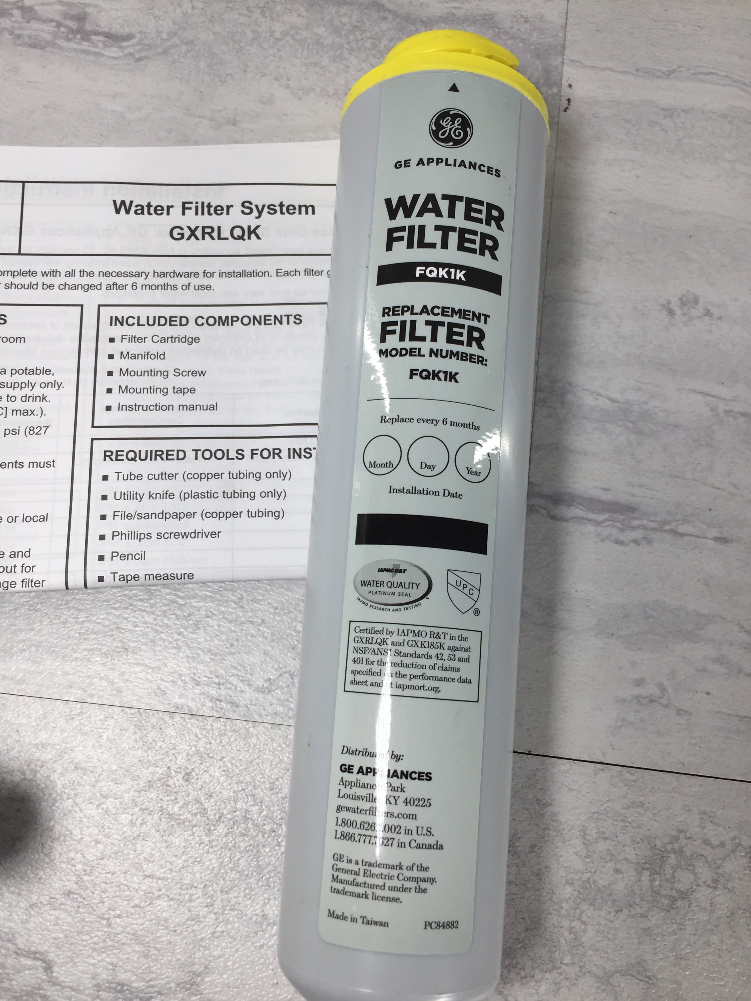 GE In-line Water Filtration System for Refrigerators or Icemakers | GXRLQK (6901552742583)
