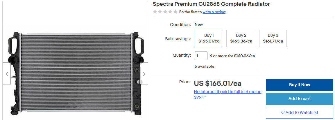 Spectra Premium CU2868 Complete Radiator (6810350583991)