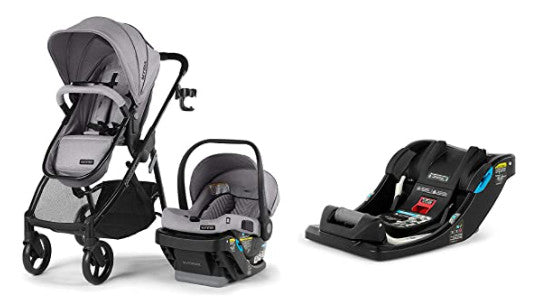 Summer Myria Modular Travel System with The Affirm 335 Rear-Facing Infant Car Seat (Stone Gray) + Bonus Car Seat Base (6824826994871)