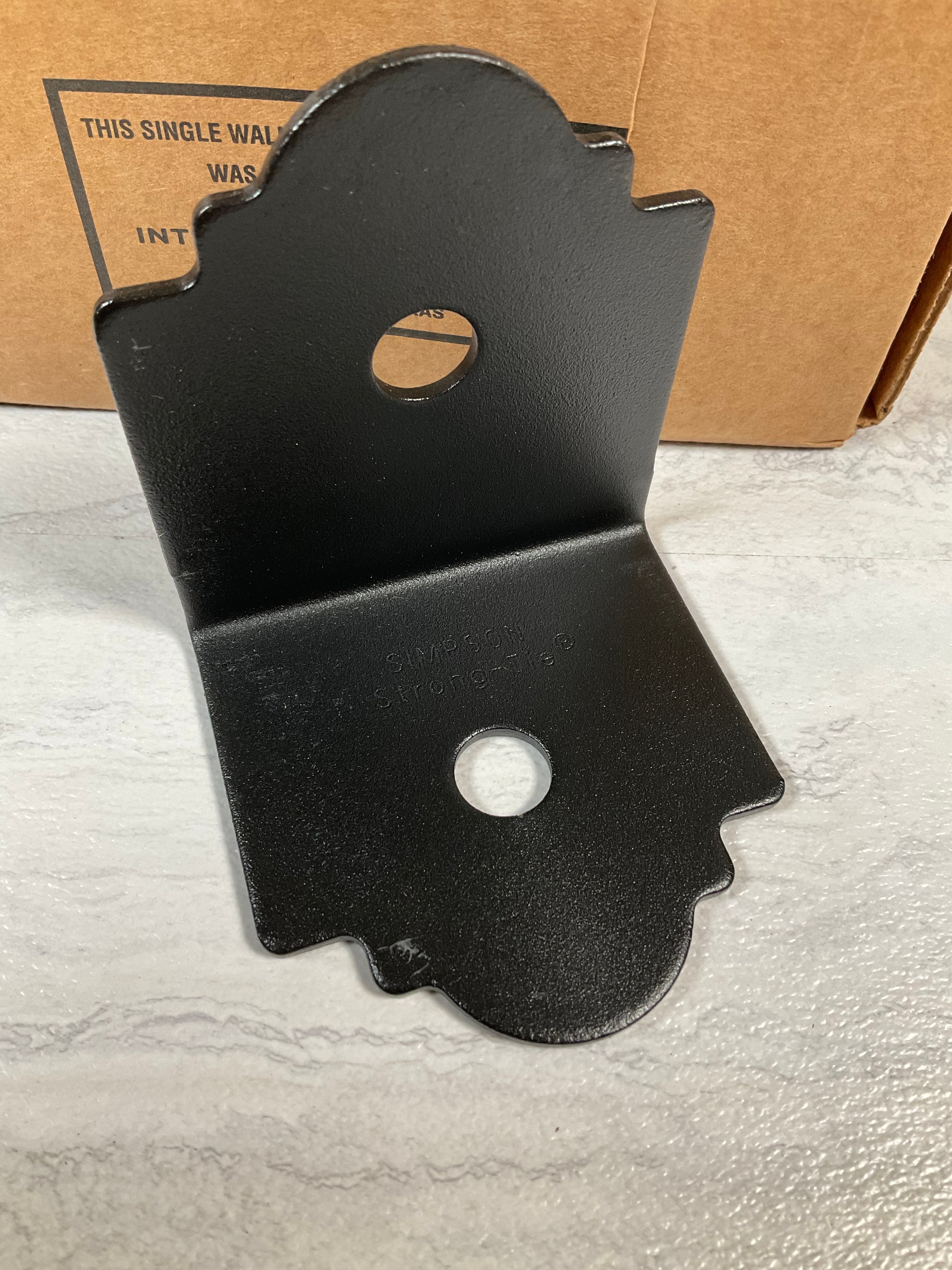 Simpson APA4 4x Zmax Galvanized Steel Black Powder-Coat 90° Angle (12-Case) (6888960426167)