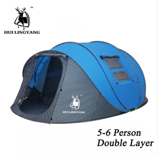 HUI LINGYANG Throw pop up tent 5-6 Person outdoor automatic tent (6813367271607)